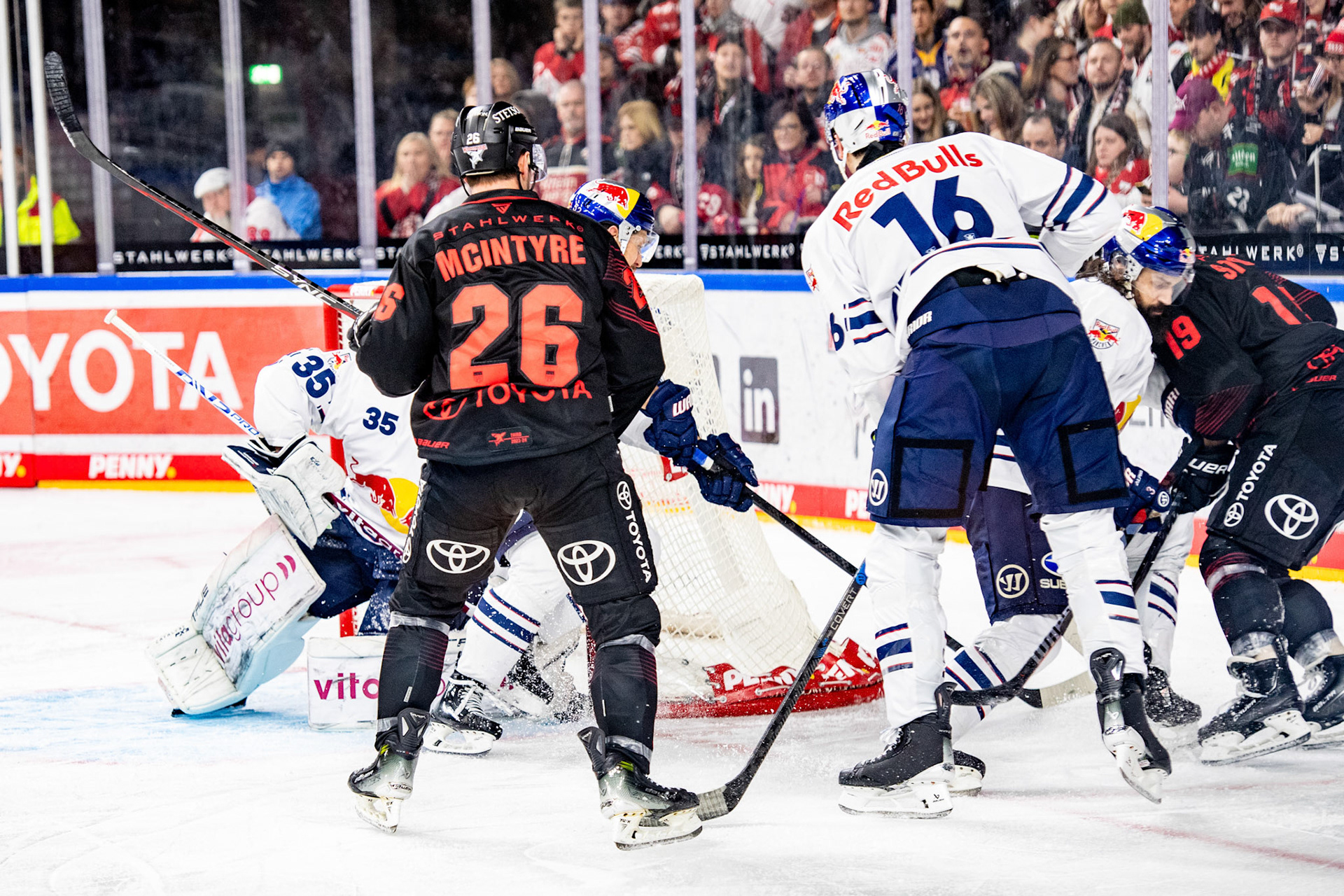 Andreas Thuresson, Konrad Abeltshauser; DEL Kölner Haie - EHC Red Bull München, 05.01.2024