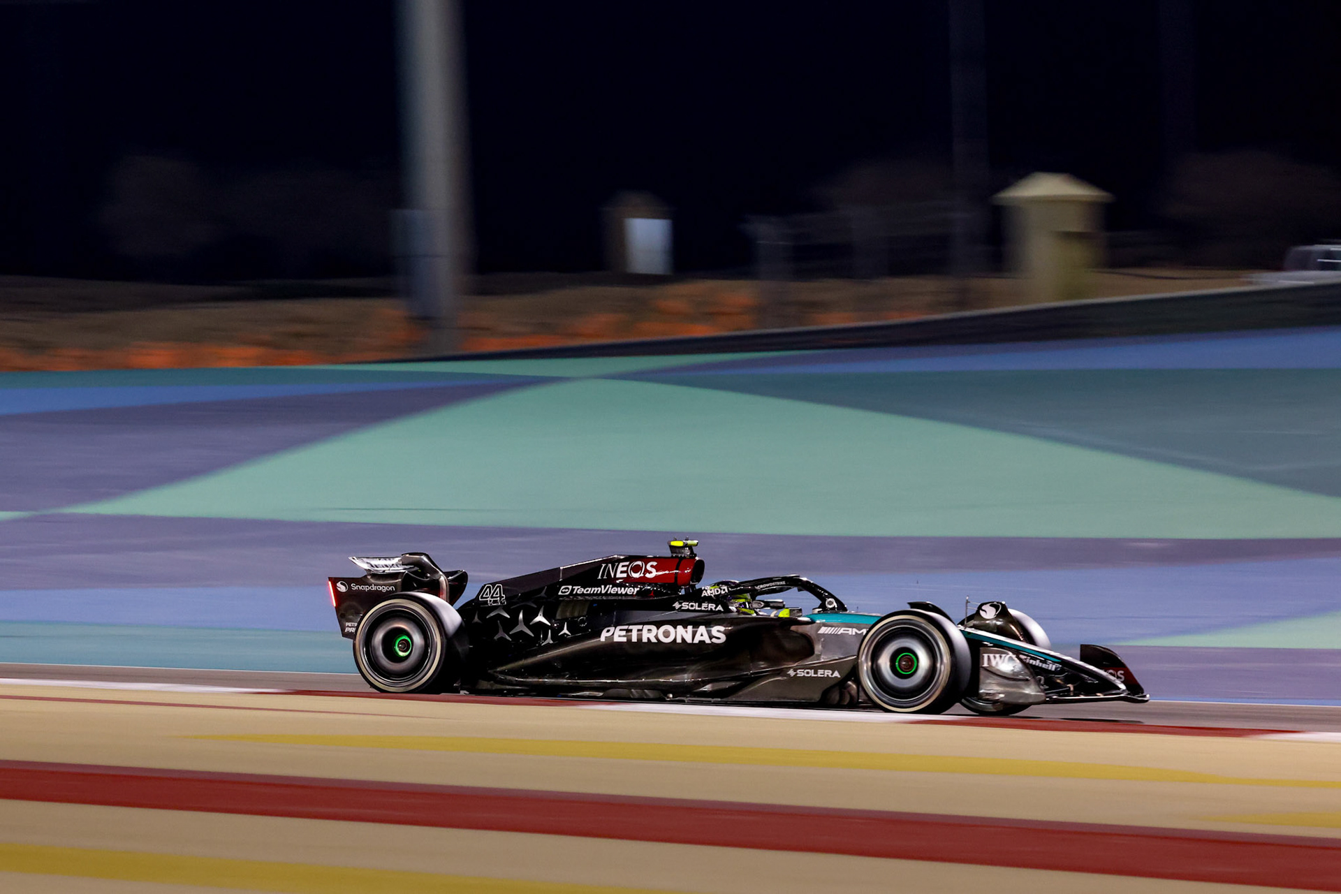 Lewis Hamilton #44, Mercedes-AMG Petronas F1 Team; Formel 1 GP Bahrain. Samstag 02.03.2024