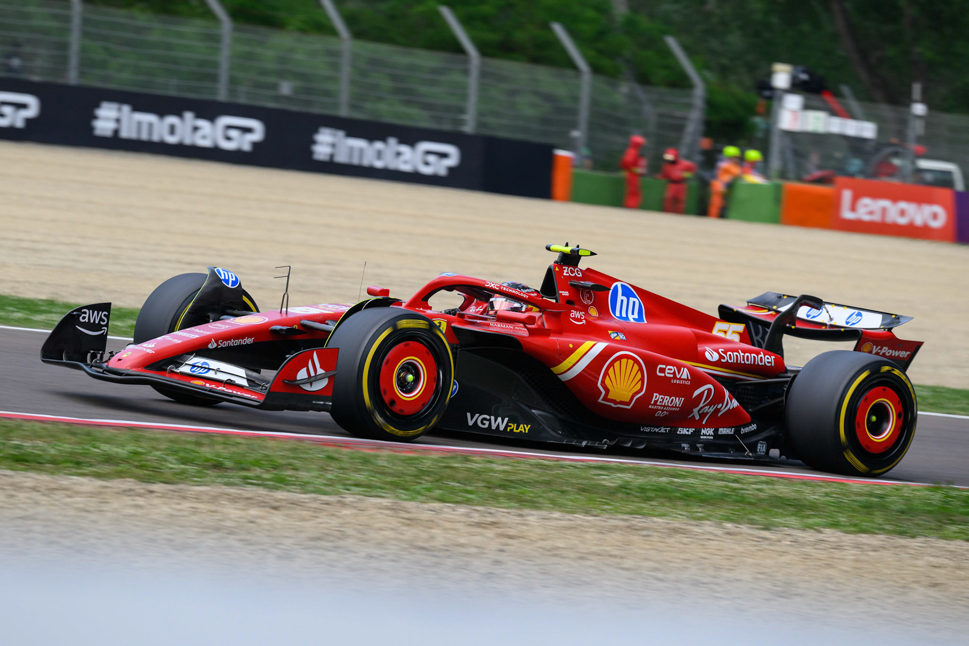 Carlos Sainz #55, Scuderia Ferrari; F1 GP Imola / Italien Sonntag, 19.05.2024