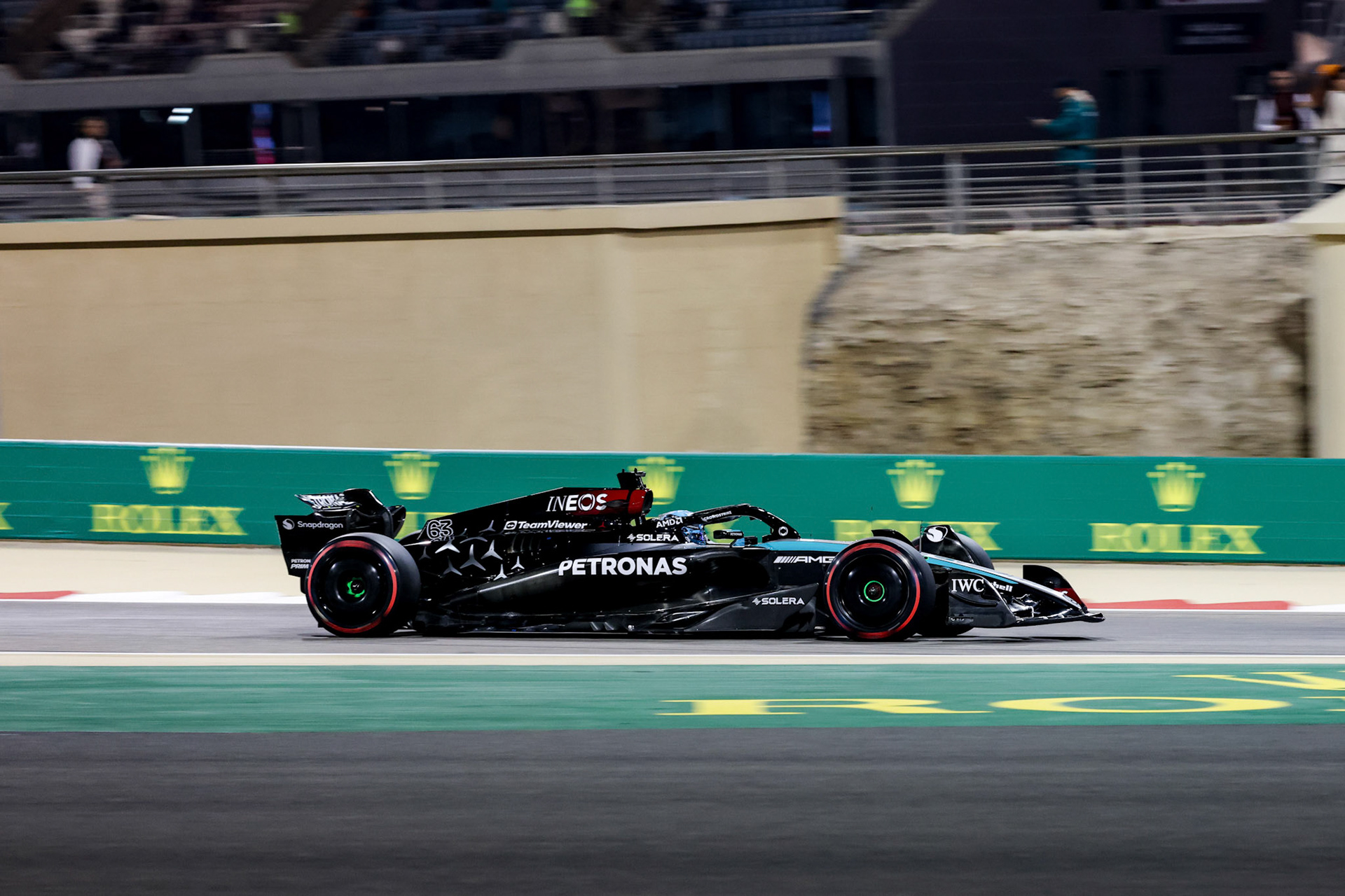 George Russell #63, Mercedes-AMG Petronas F1 Team; Formel 1 GP Bahrain. Samstag 02.03.2024