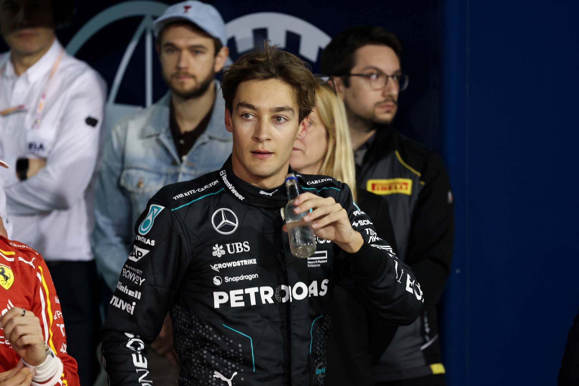 George Russell #63, Mercedes-AMG Petronas F1 Team; Formel 1 GP Bahrain. Freitag 01.03.2024