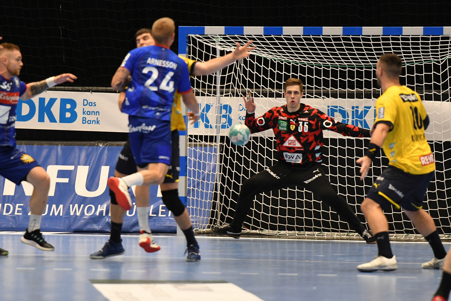 Joel Bielehm #35; Handball Bundesliga; BHC 06 - Rhein Neckar Loewen 29.09.2022