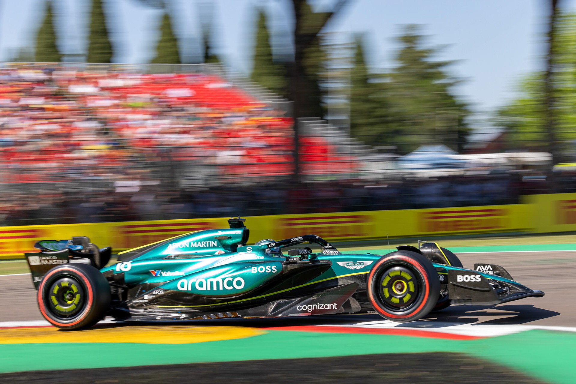 Lance Stroll #18, Aston Martin Aramco F1 Team; F1 GP Imola / Italien Samstag, 18.05.2024