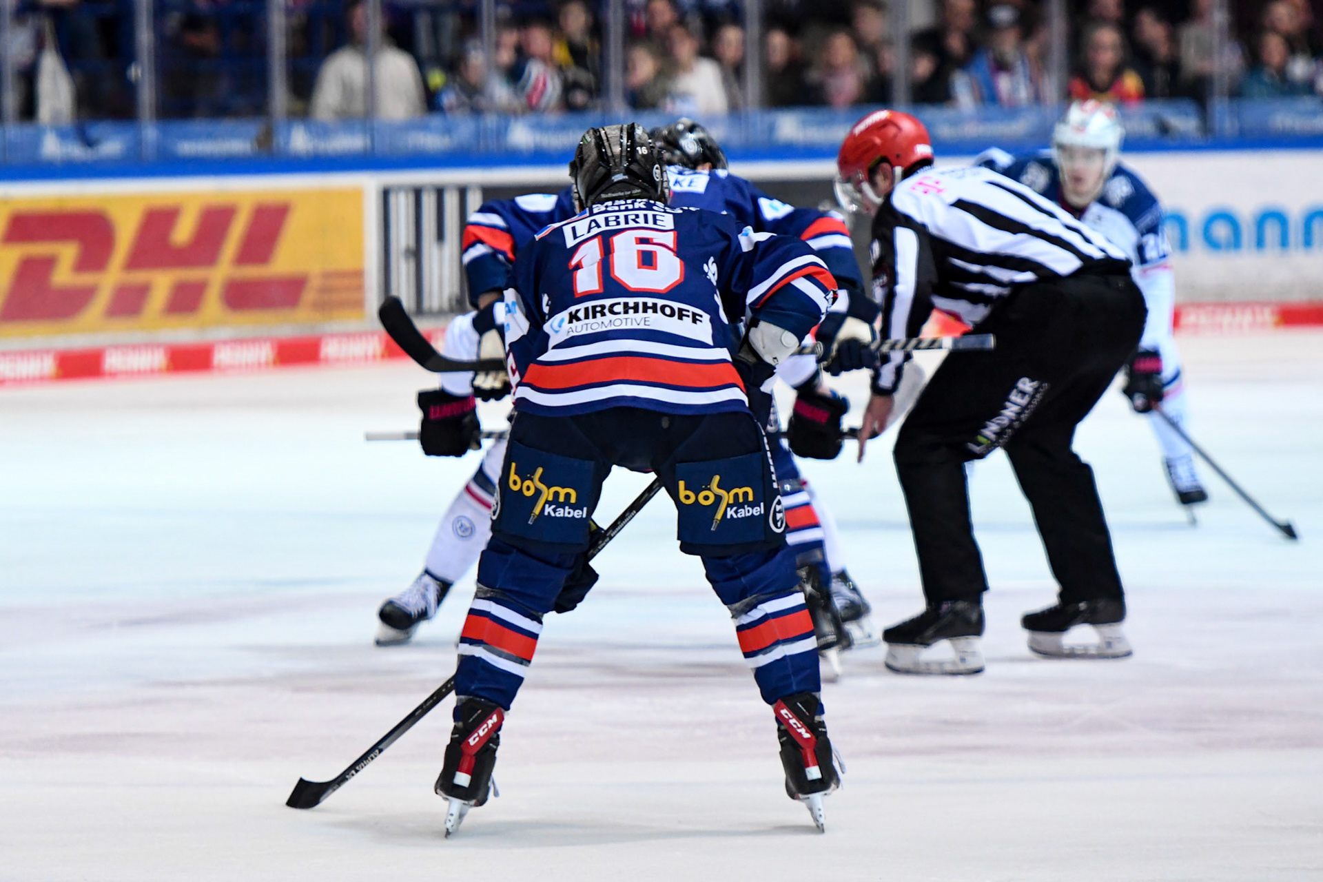 Hubert Labrie 16; DEL Iserlohn Roosters - Nuernberg Ice Tigers 17.02.2023