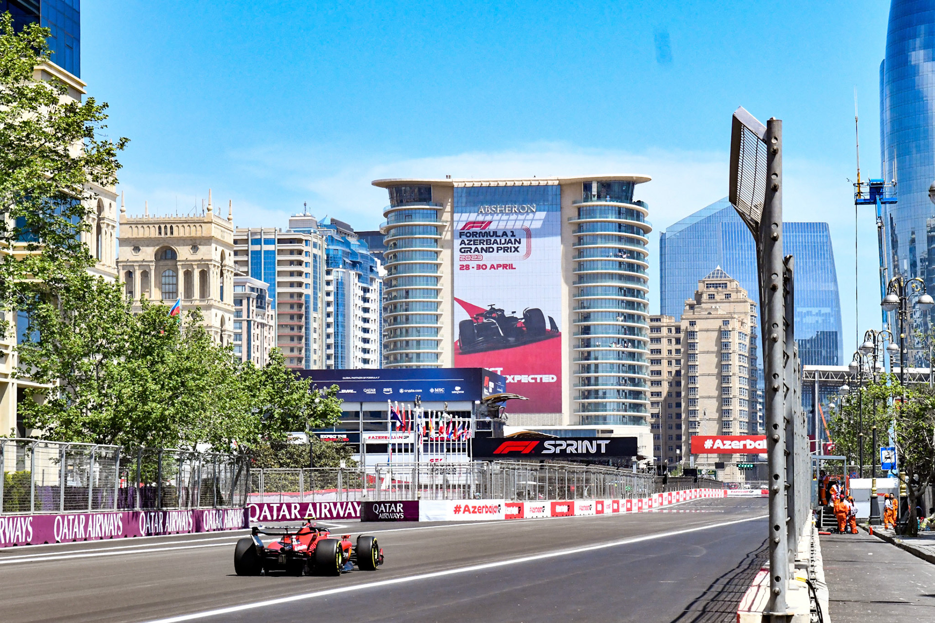 Carlos Sainz (ESP) Scuderia Ferrari; Formel 1 GP Baku Azerbaijan. Samstag 29.04.2023