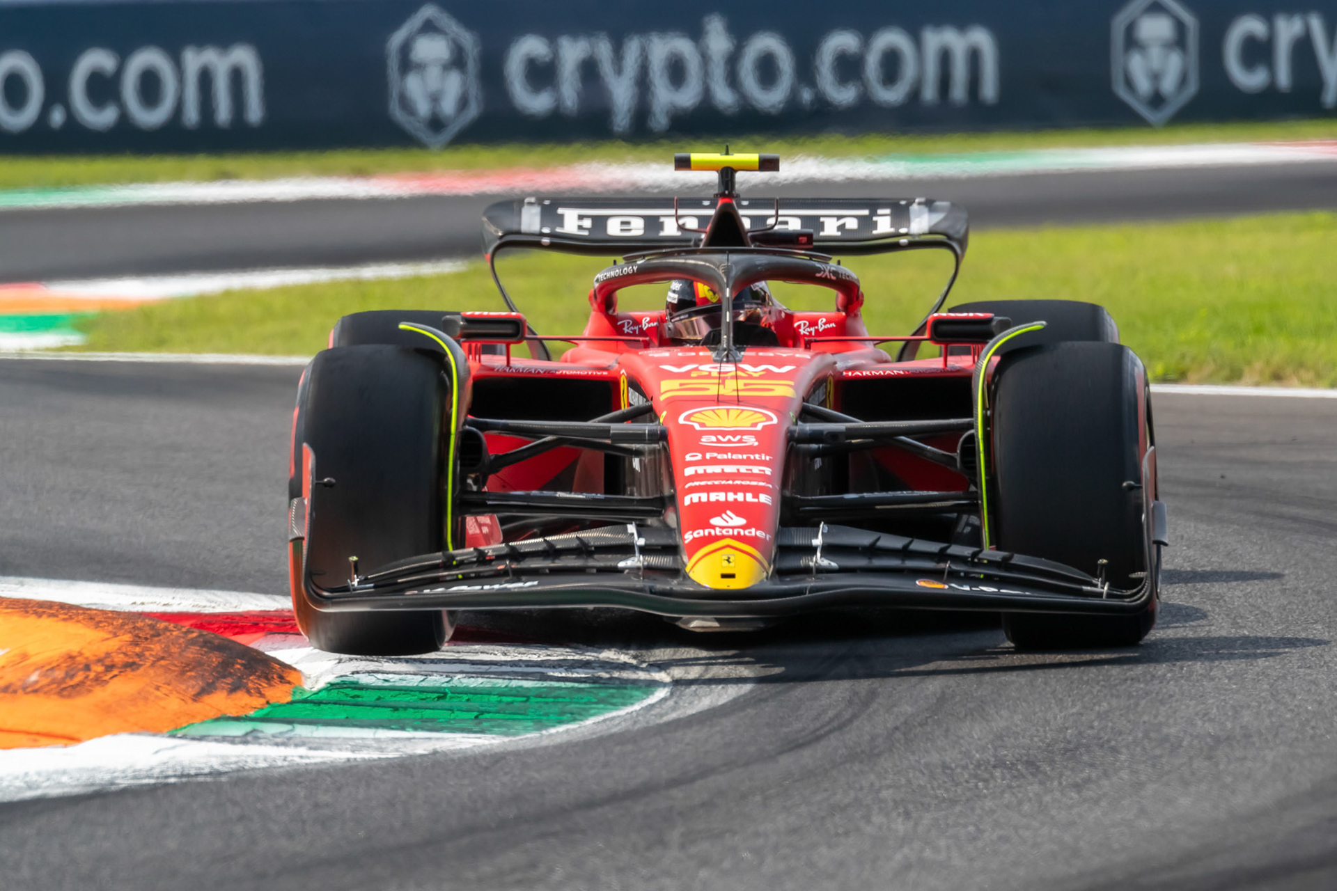Carlos Sainz (ESP) Scuderia Ferrari; Formel 1 GP Italien / Monza. Samstag, 02.09.2023