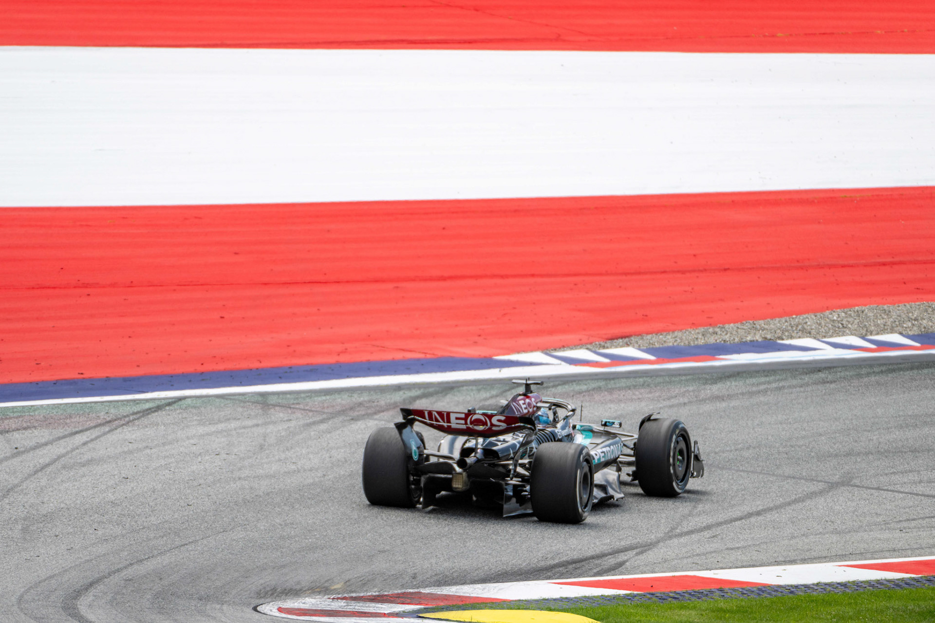 George Russell #63, Mercedes-AMG Petronas F1 Team;Formel 1 GP Austria / Österreich. Freitag, 28.06.2024