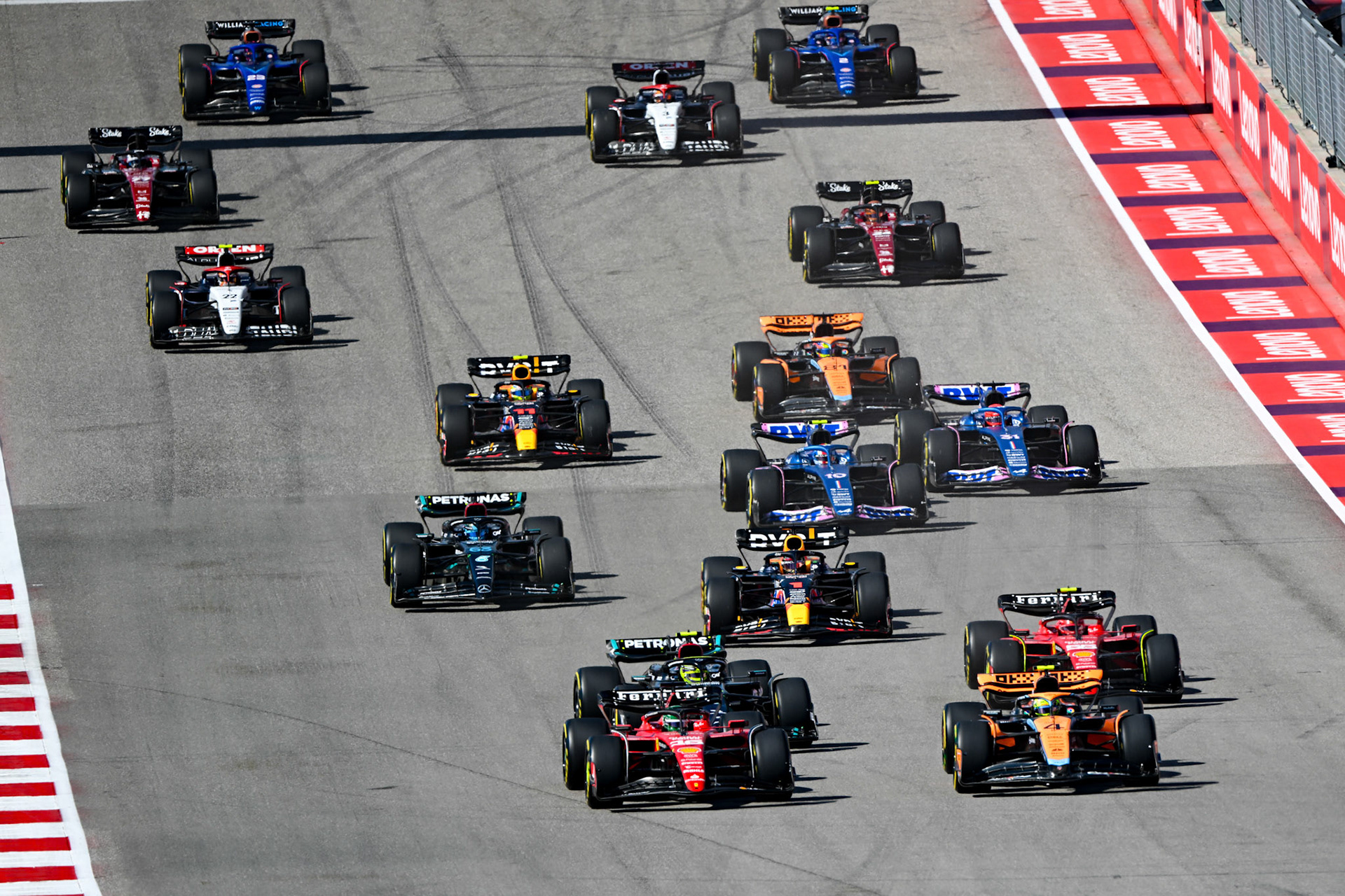 Rennstart; Formel 1 GP USA Austin Texas. Sonntag 22.10.2023
