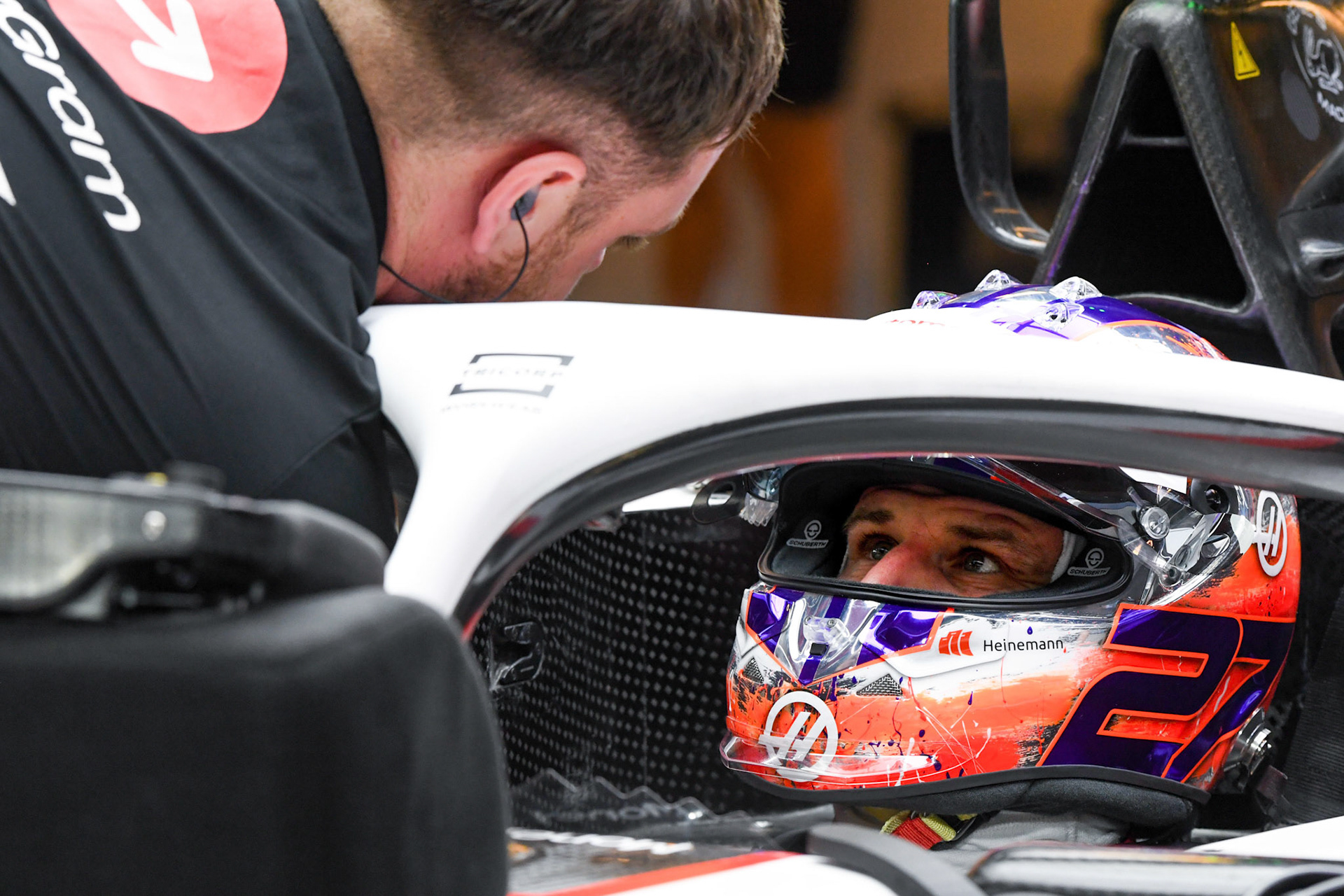 Nico Hülkenberg (GER) Haas F1 Team; Formel 1 GP Abu Dhabi. Freitag 24.11.2023