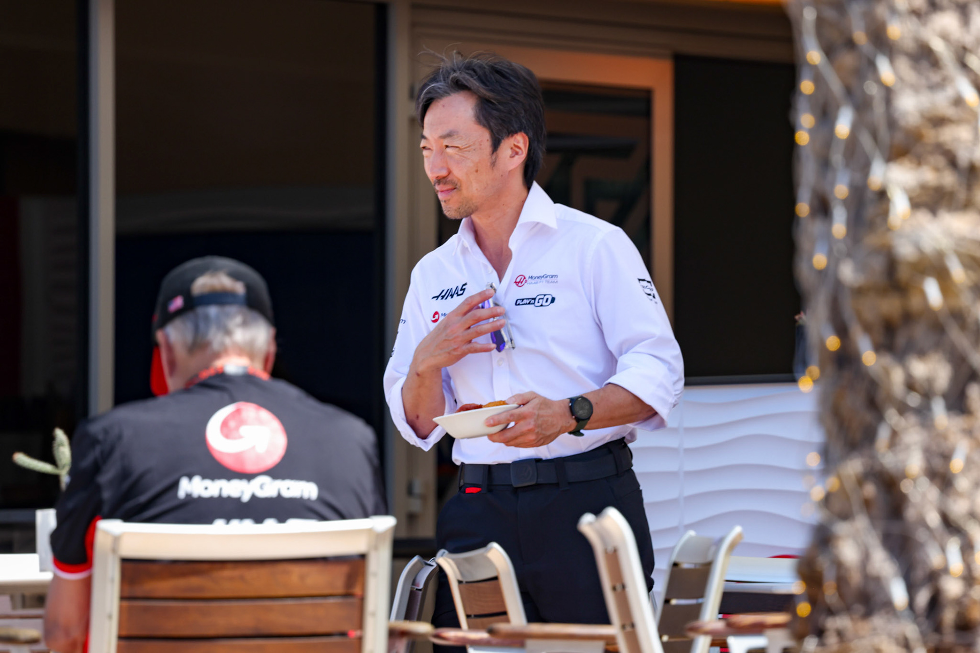 Ayao Komatsu, Teamchef MoneyGram Haas F1 Team; Formel 1 GP Bahrain. Freitag 01.03.2024