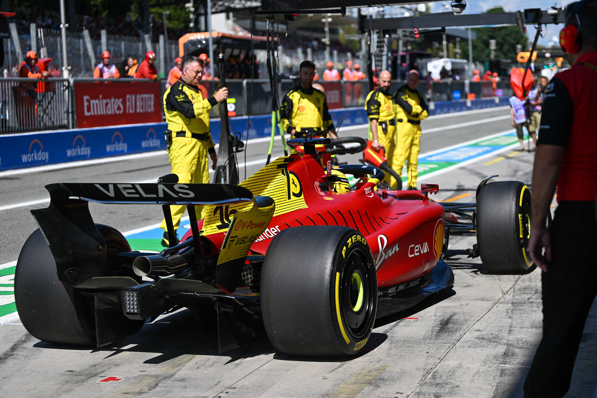 Charles Leclerc (MCO) Scuderia Ferrari; Formel 1 GP Italien Monza, Samstag, 10.09.2022