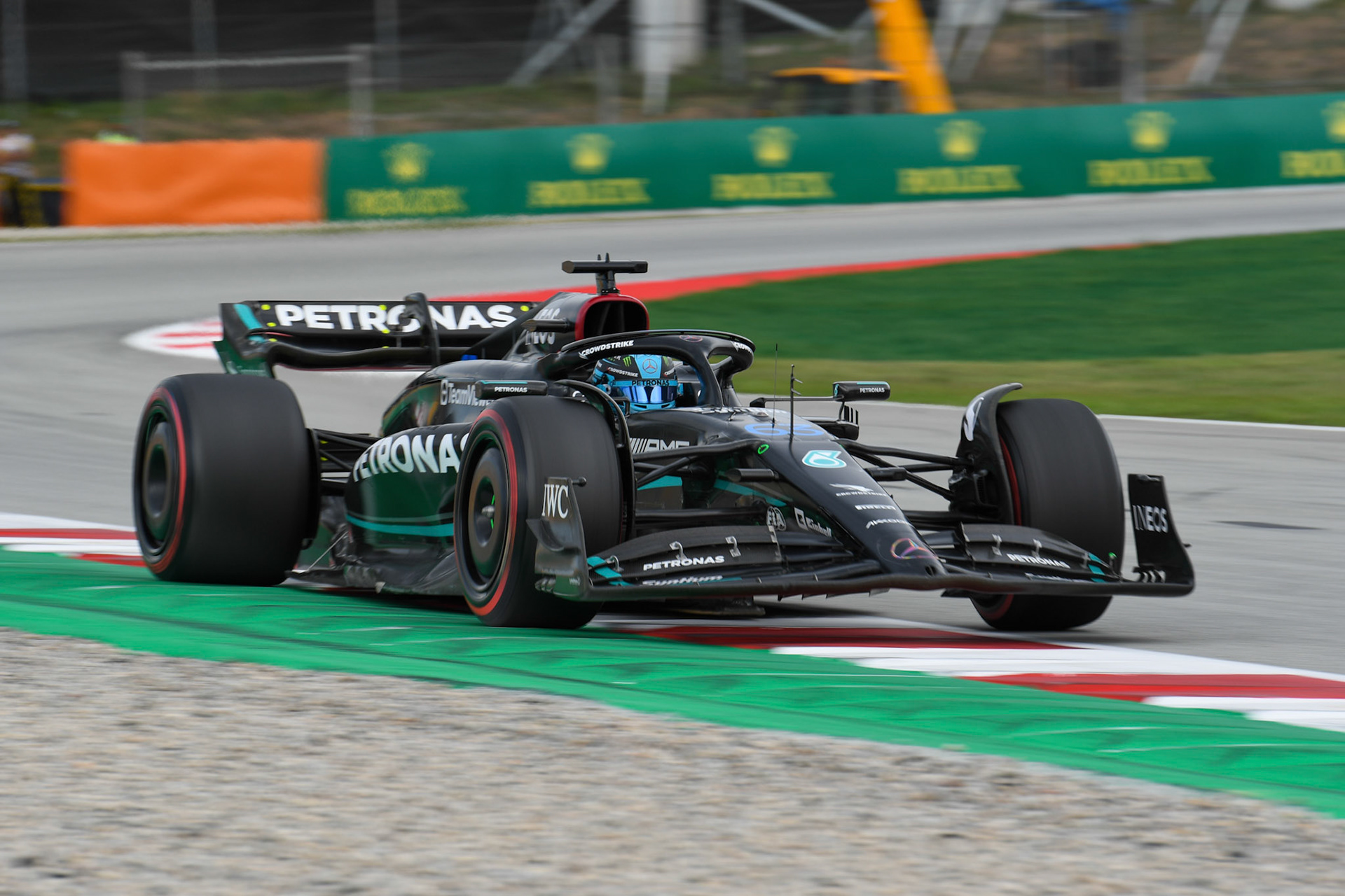George Russell (GBR) Mercedes AMG F1 Team; Formel 1 GP Barcelona. Sonntag 04.06.2023