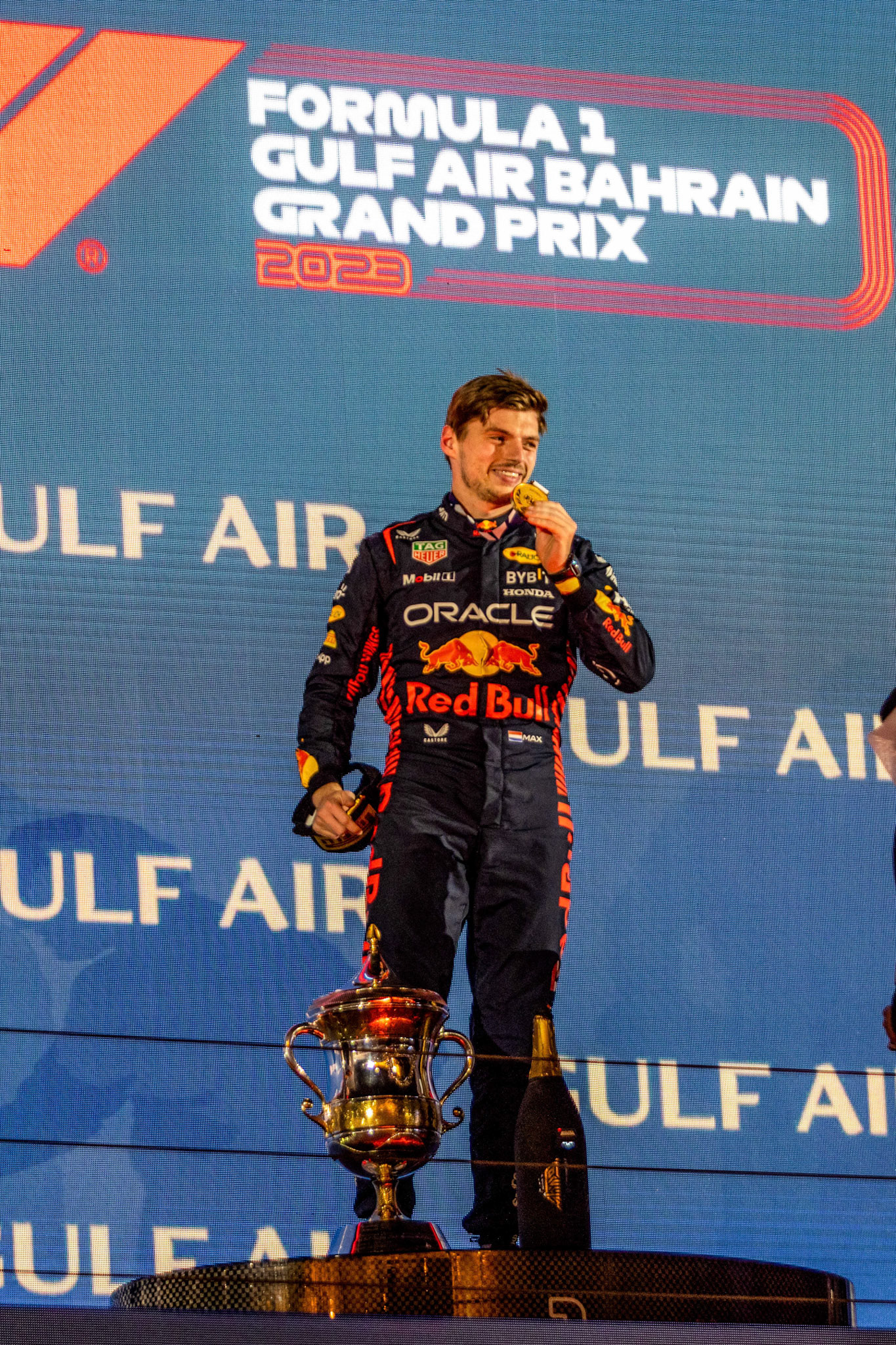 Max Verstappen (NED) Red Bull Racing; Formel 1 GP Bahrain. Sonntag 05.03.2023