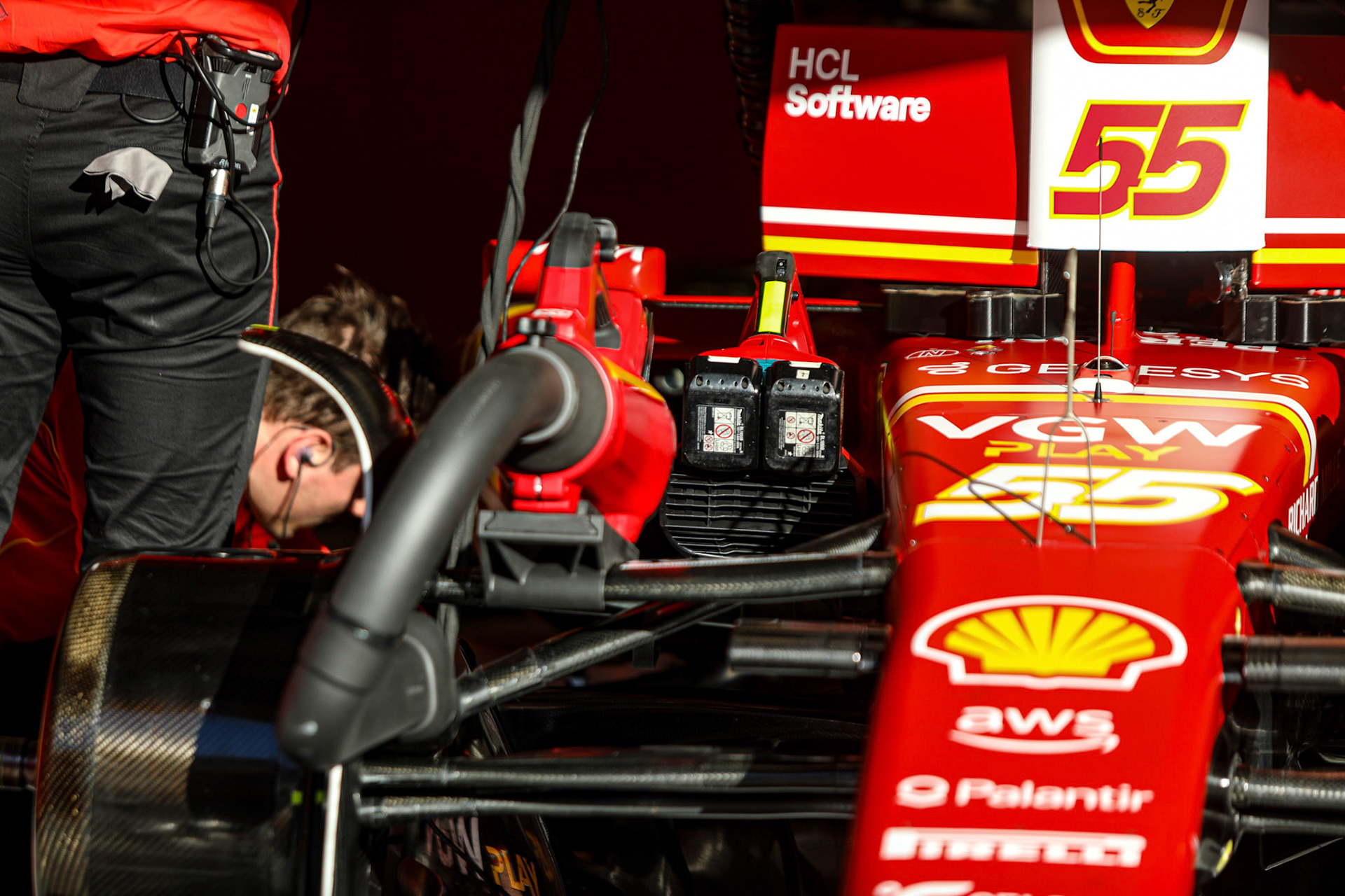 Carlos Sainz #55, Scuderia Ferrari; Formel 1 Pre-Season Tests Bahrain. Mittwoch, 21.02.2024