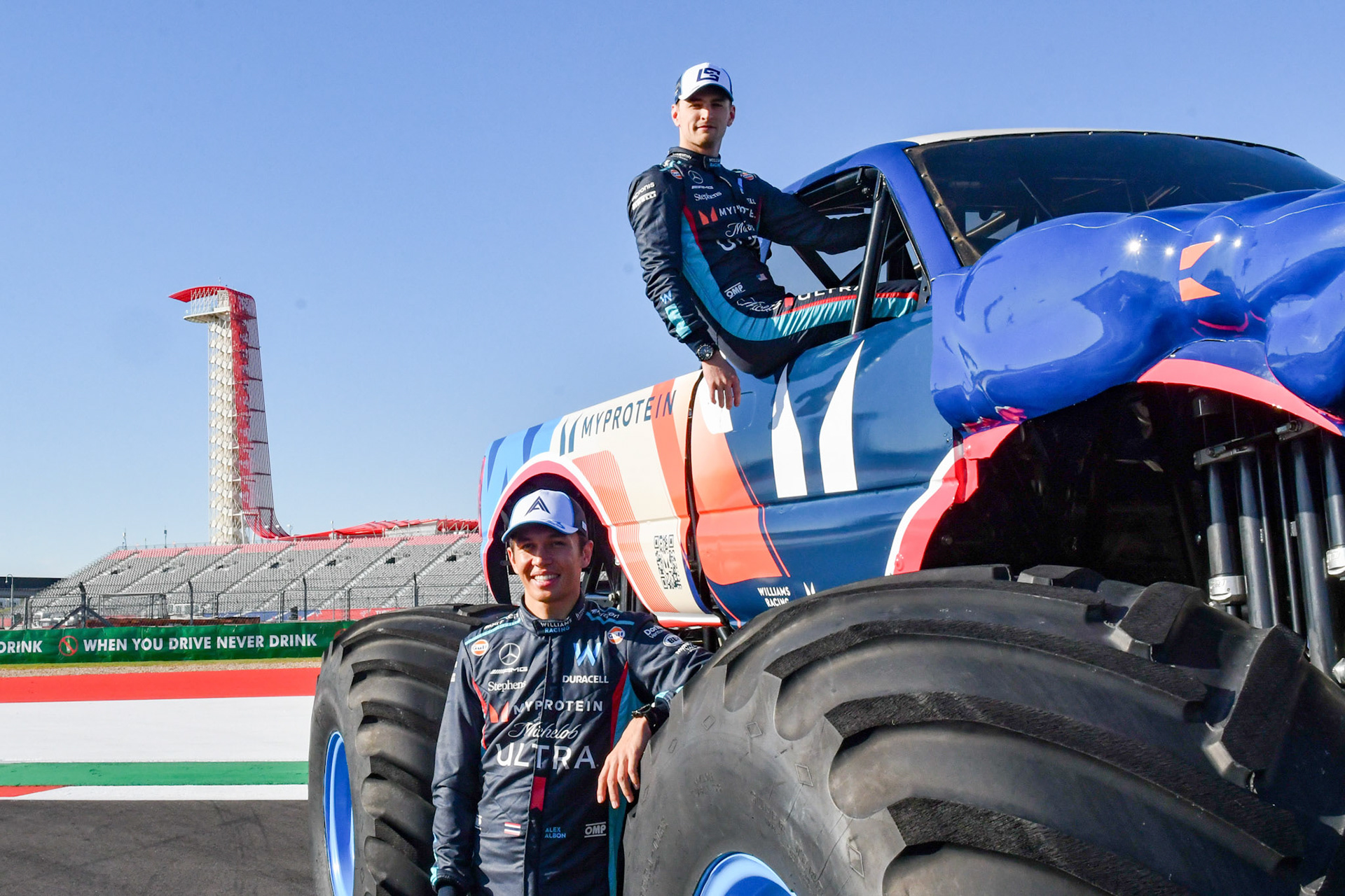 Alexander Albon und Logan Sargeant, Williams Racing;Formel 1 GP USA Austin Texas. Freitag 20.10.2023