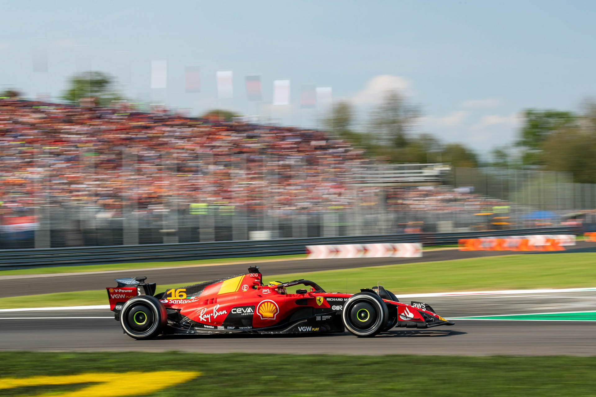 Charles Leclerc (MCO) Scuderia Ferrari;Formel 1 GP Italien / Monza. Samstag, 02.09.2023