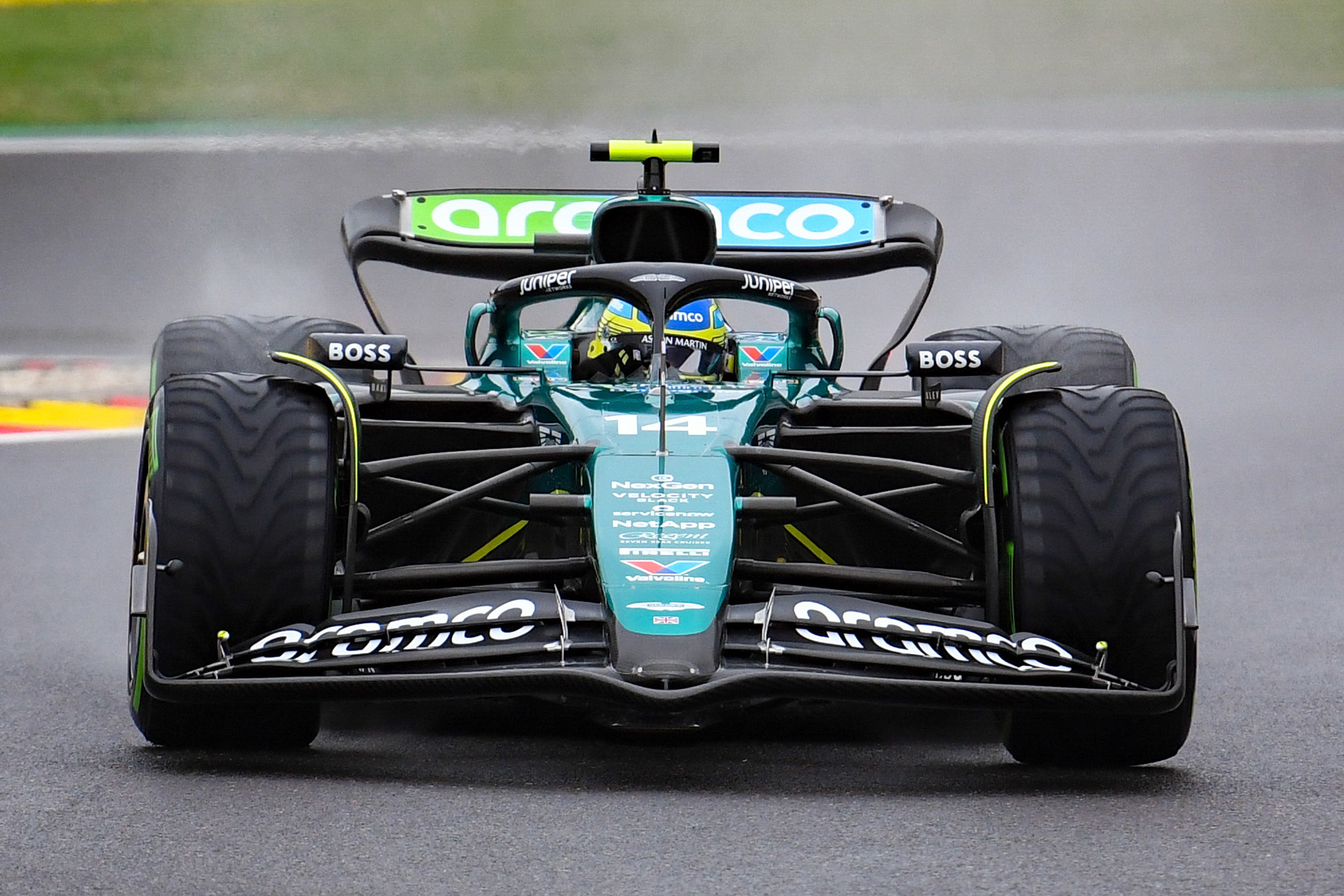 Fernando Alonso #14, Aston Martin Aramco F1 Team;Formel 1 GP Spa / Belgien. Samstag, 27.07.2024
