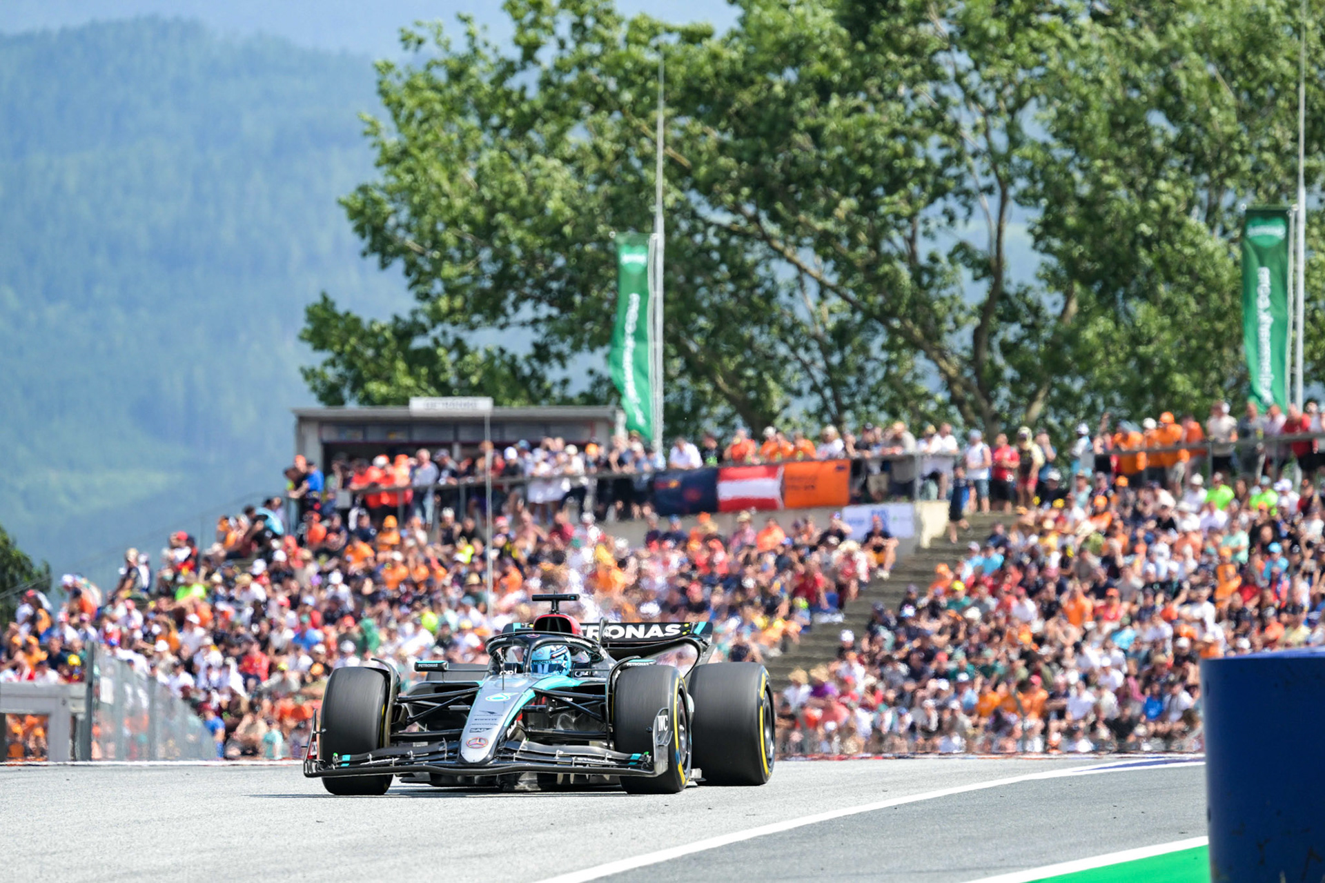 George Russell #63, Mercedes-AMG Petronas F1 Team;Formel 1 GP Austria / Österreich. Sonntag, 30.06.2024