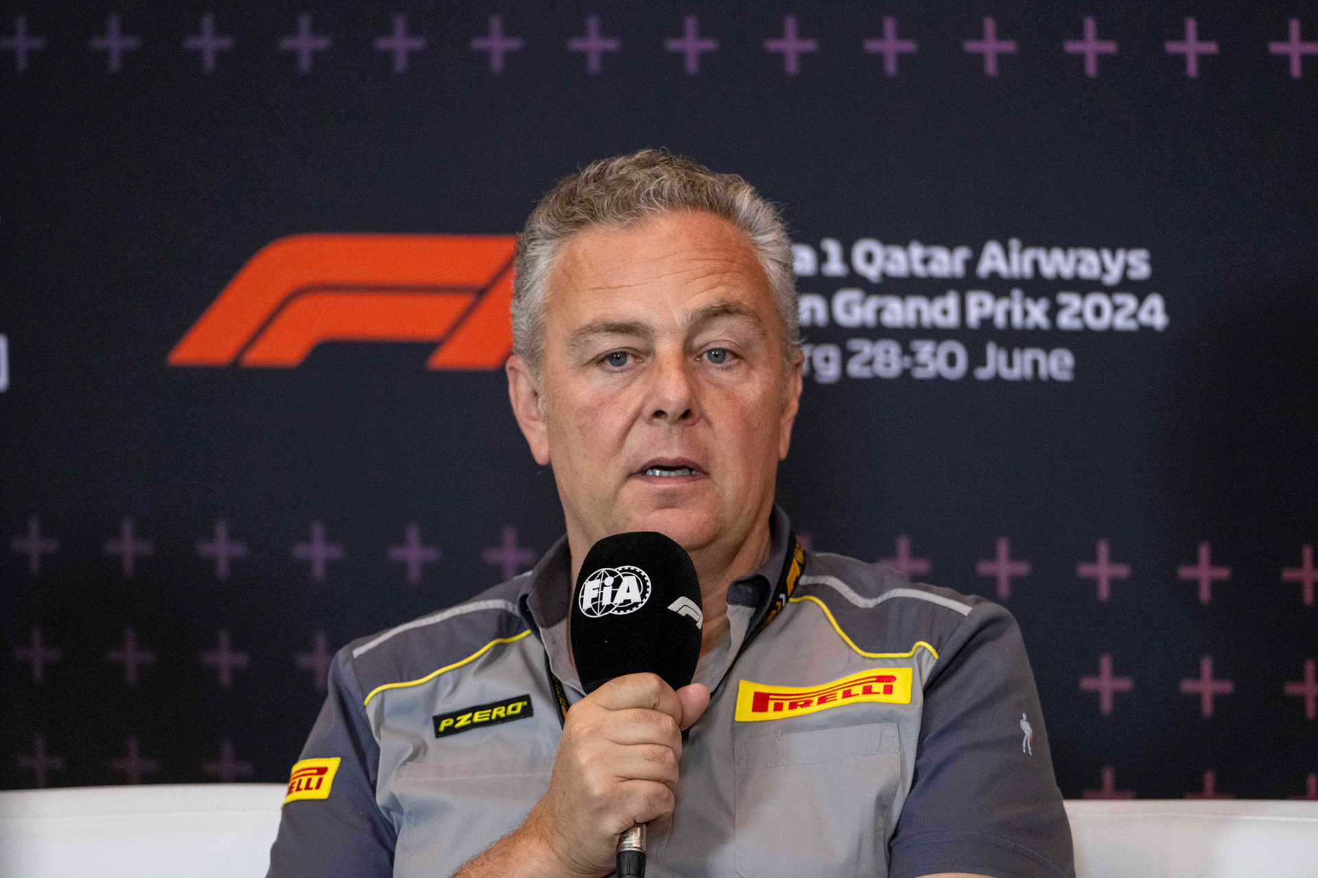 Mario Isola, Pirelli in der Pressekonferenz;Formel 1 GP Austria / Österreich. Freitag, 28.06.2024