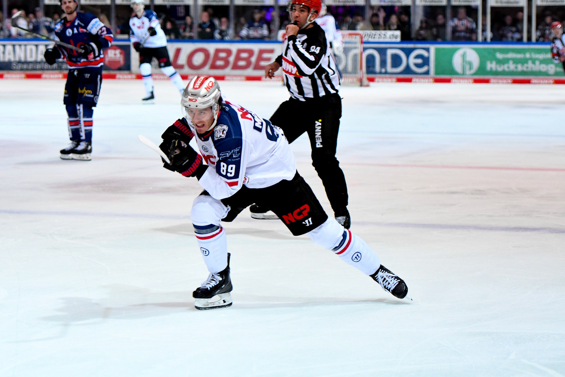 Gregor Macleod 89; DEL Iserlohn Roosters - Nuernberg Ice Tigers 17.02.2023