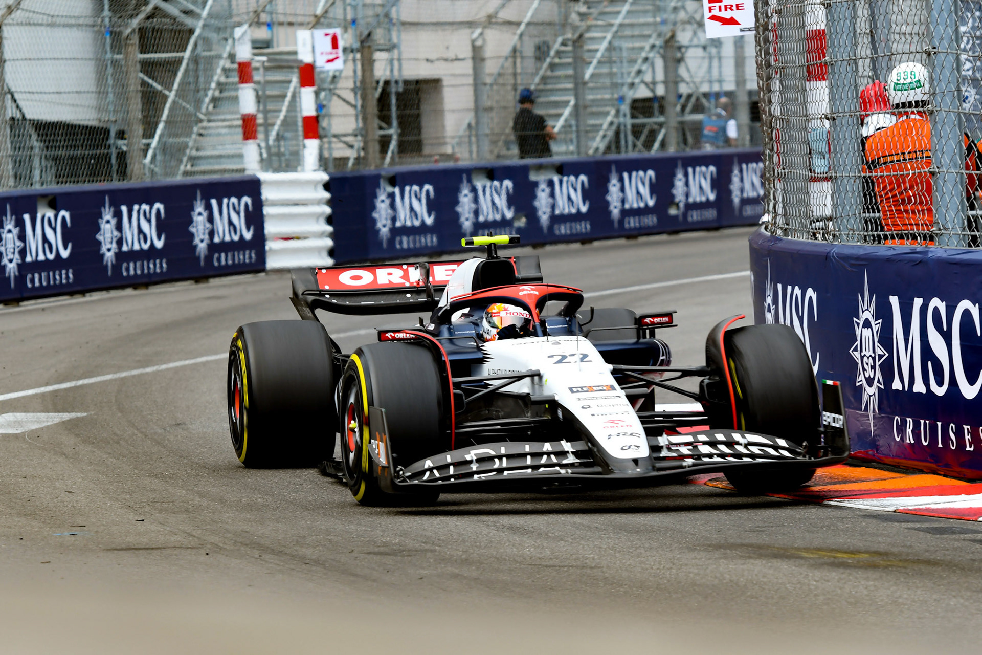 Yuki Tsunoda (JPN) Scuderia Alpha Tauri; Formel 1 GP Monaco. Sonntag 28.05.2023