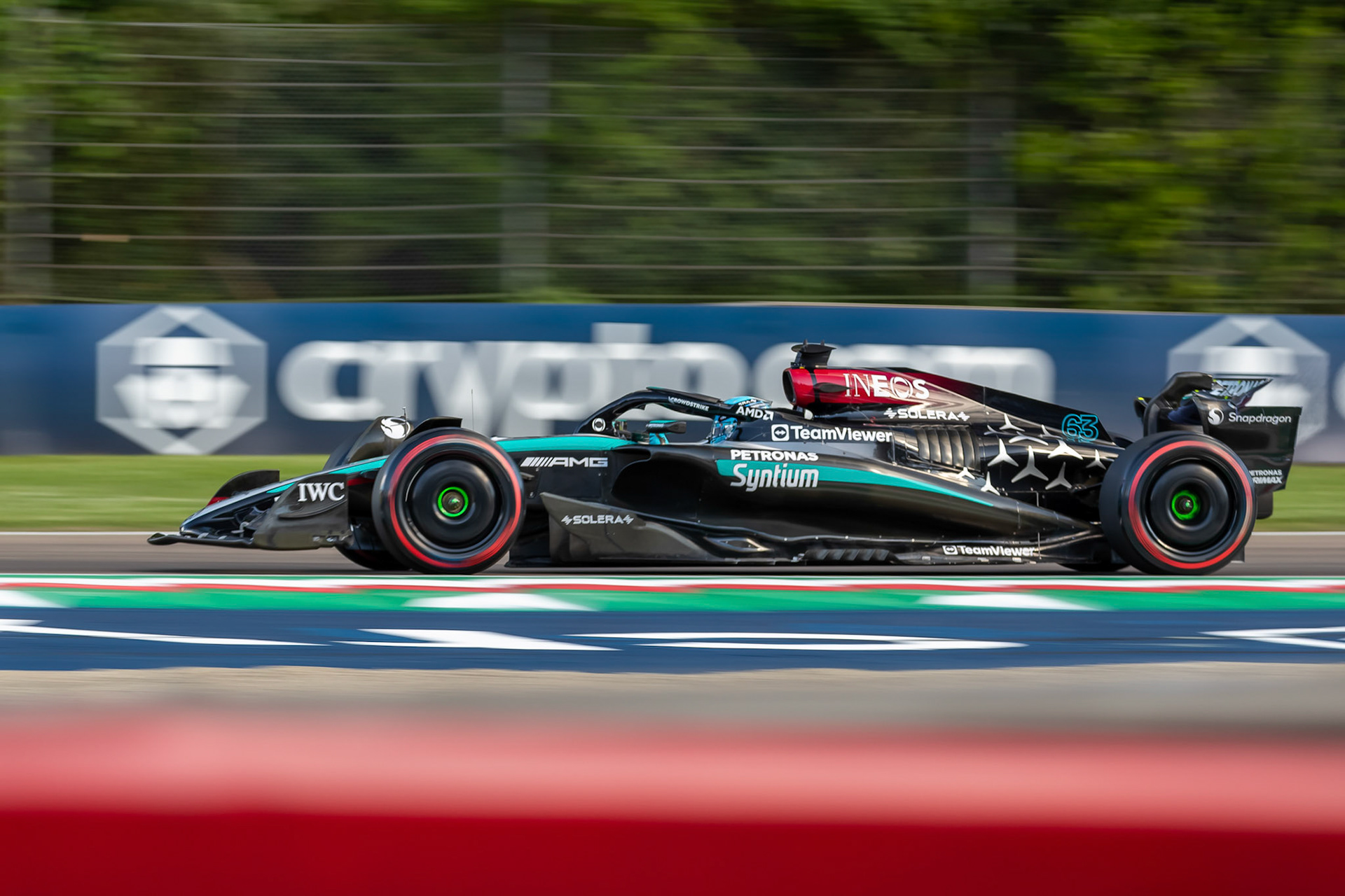 George Russell #63, Mercedes-AMG Petronas F1 Team; F1 GP Imola / Italien Freitag, 17.05.2024