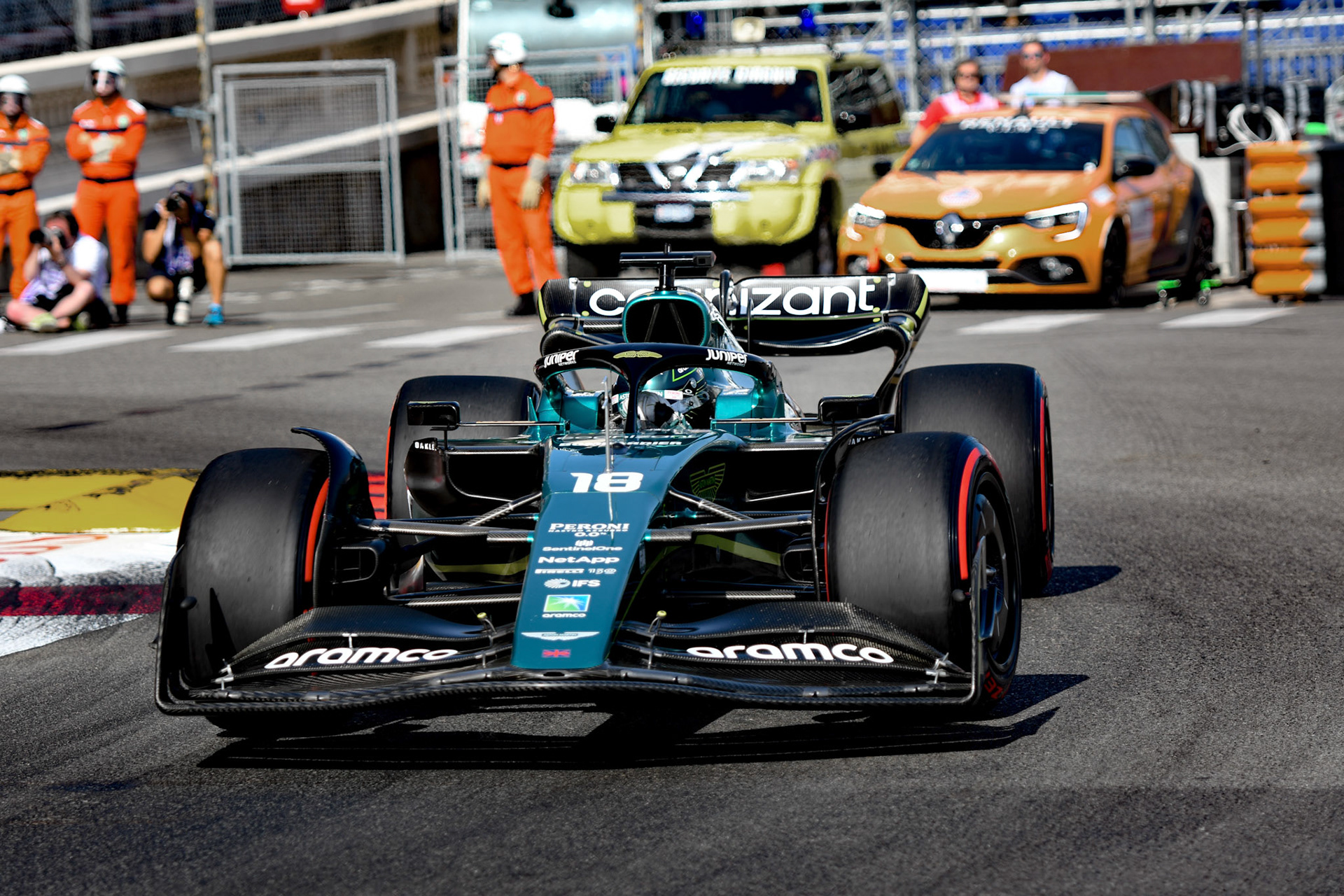 Lance Stroll (CAN) Aston Martin Cognizant Formula One Team; Formel 1 Monaco am 27.05.2022