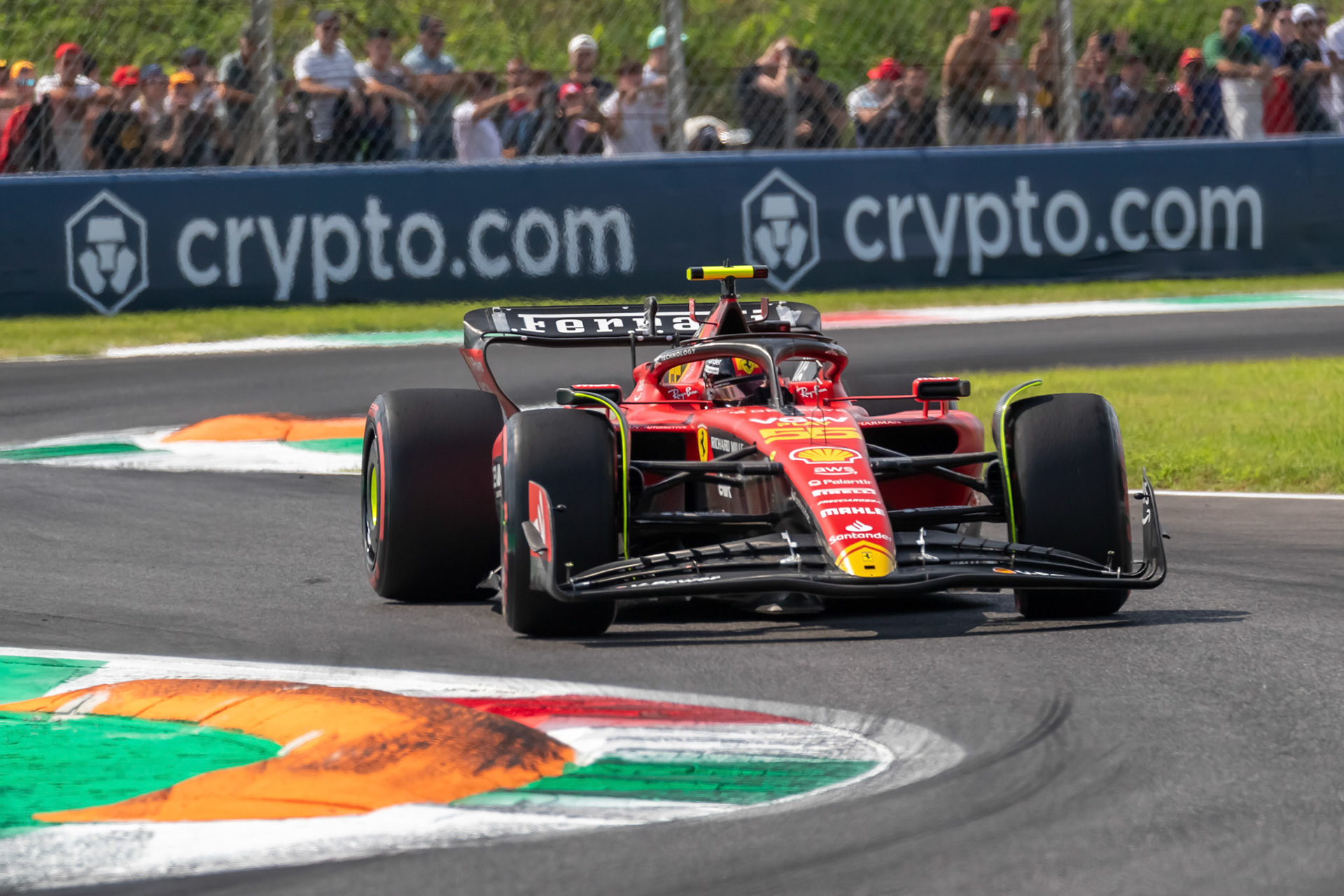 Carlos Sainz (ESP) Scuderia Ferrari; Formel 1 GP Italien / Monza. Samstag, 02.09.2023