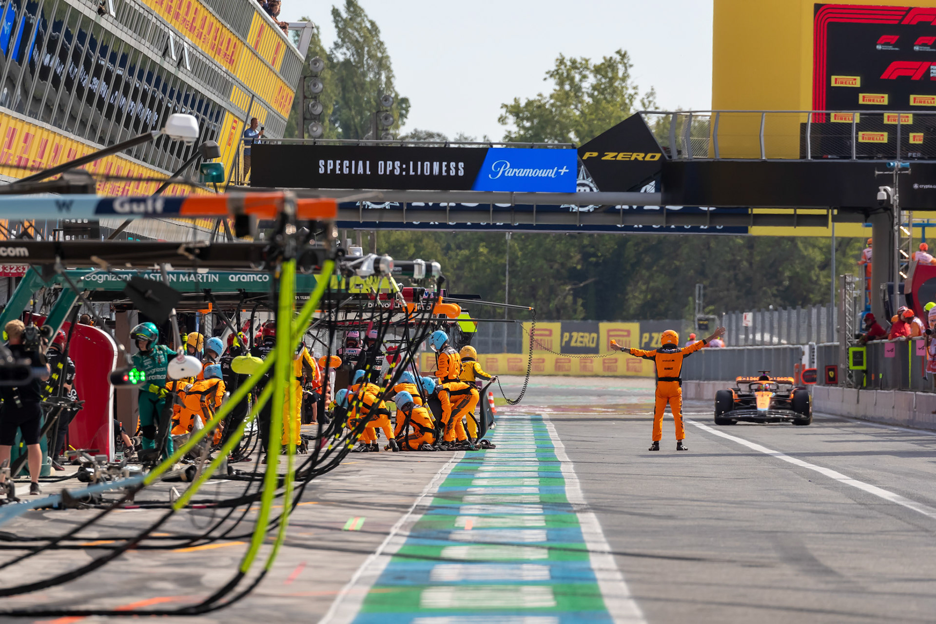 Oscar Piastri (AUS) McLaren F1; Formel 1 GP Italien / Monza. Sonntag, 03.09.2023