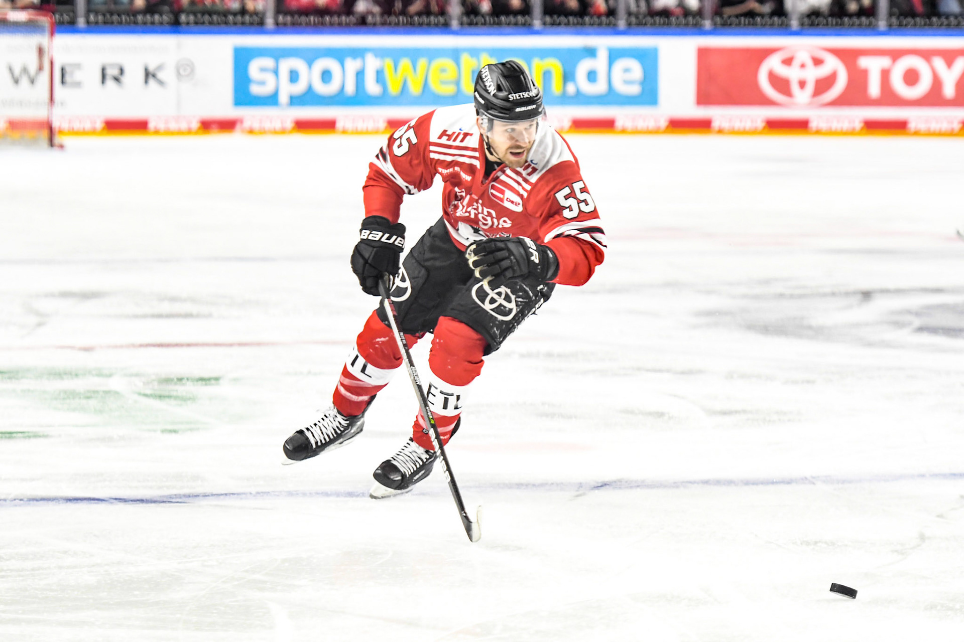 Carter Proft; DEL Kölner Haie - Adler Mannheim, 17.03.2023