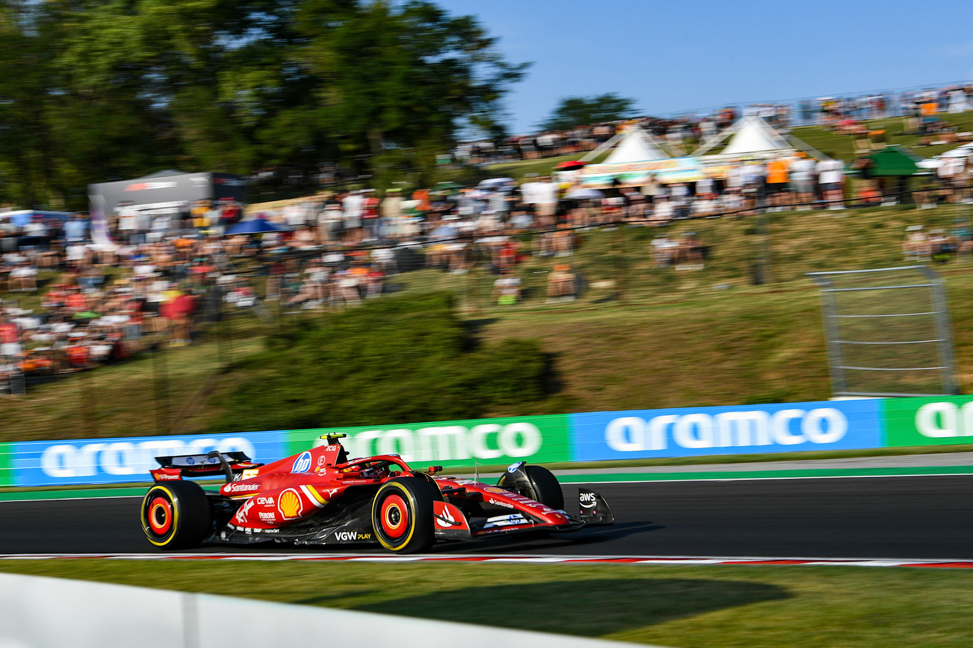 Carlos Sainz #55, Scuderia Ferrari;Formel 1 Budapest / Ungarn, 20.07.2024