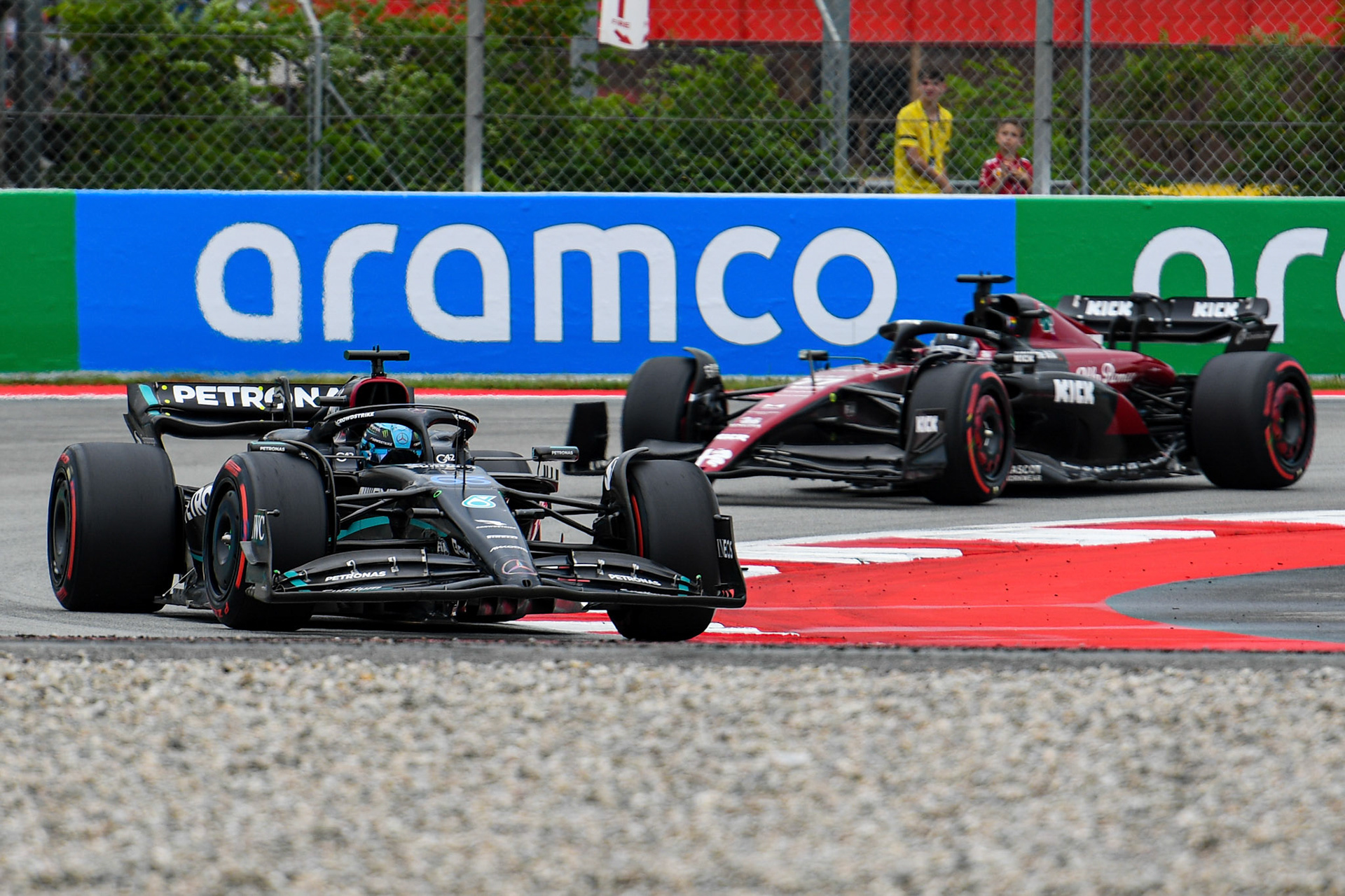 George Russell (GBR) Mercedes AMG F1 Team; Formel 1 GP Barcelona. Samstag 03.06.2023