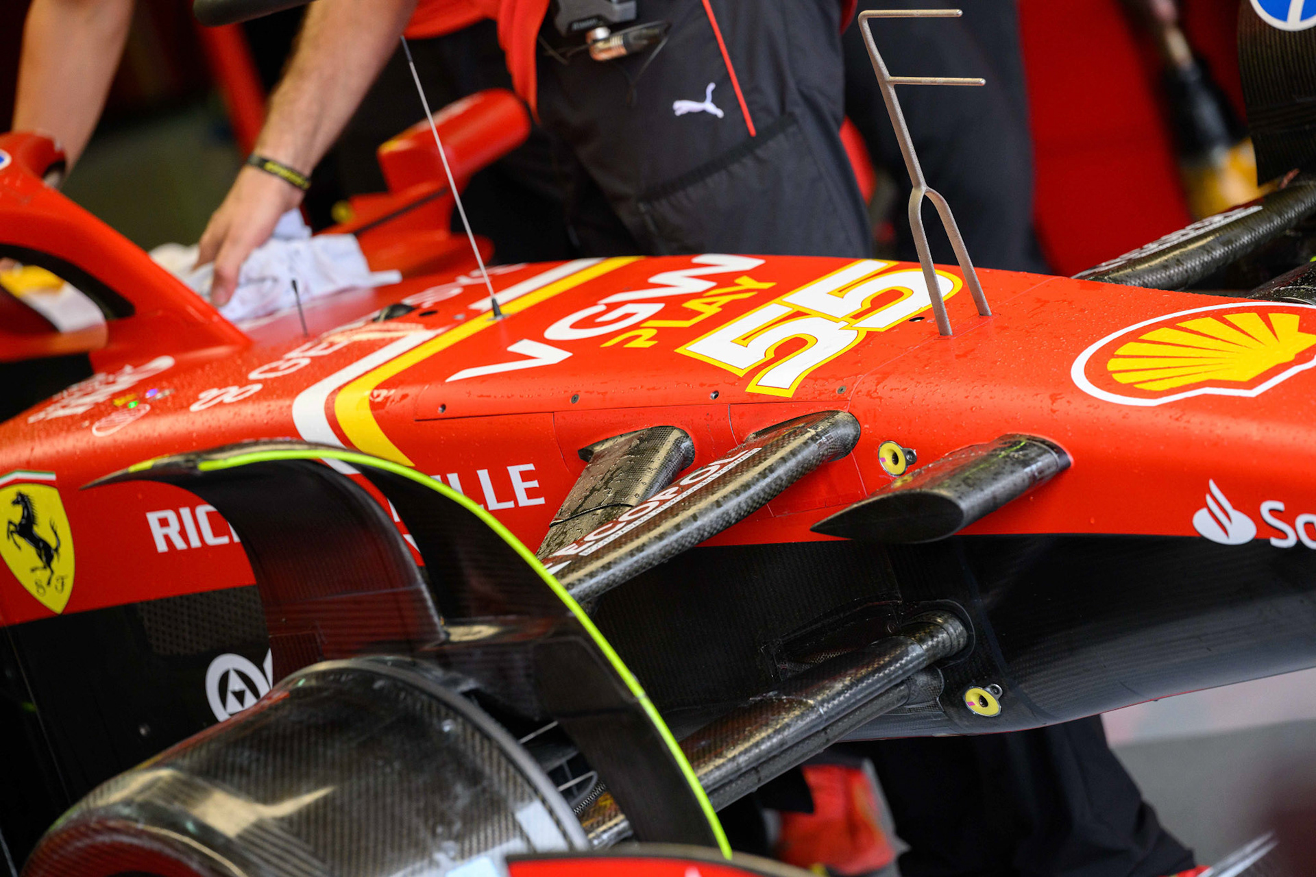 Carlos Sainz #55, Scuderia Ferrari; F1 GP Imola / Italien Donnerstag, 16.05.2024