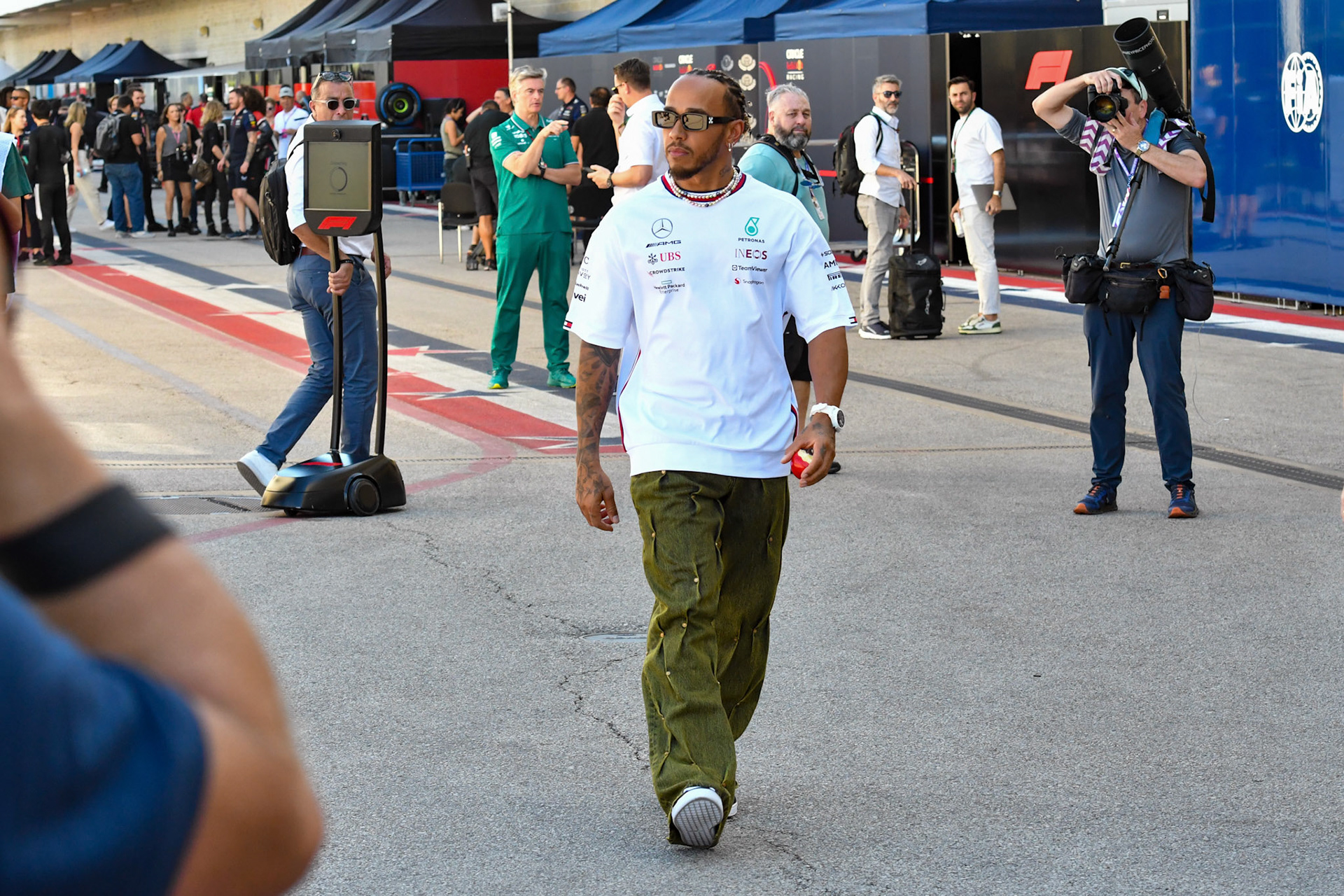 Lewis Hamilton (GBR) Mercedes AMG F1 Team; Formel 1 GP USA Austin Texas. Freitag 20.10.2023
