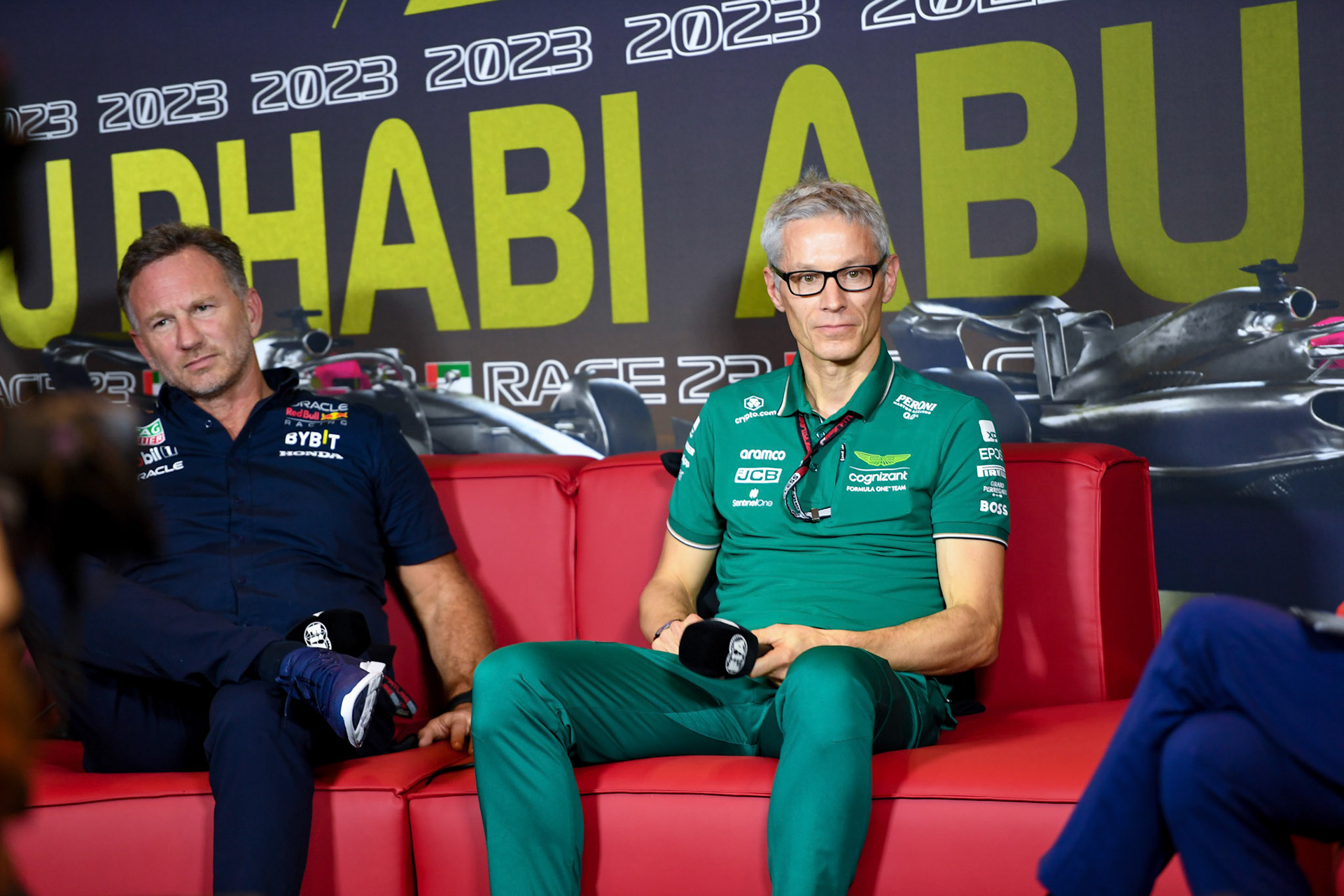 Pressekonferenz mit Christian Horner und Mike Krack; Formel 1 GP Abu Dhabi. Freitag 24.11.2023