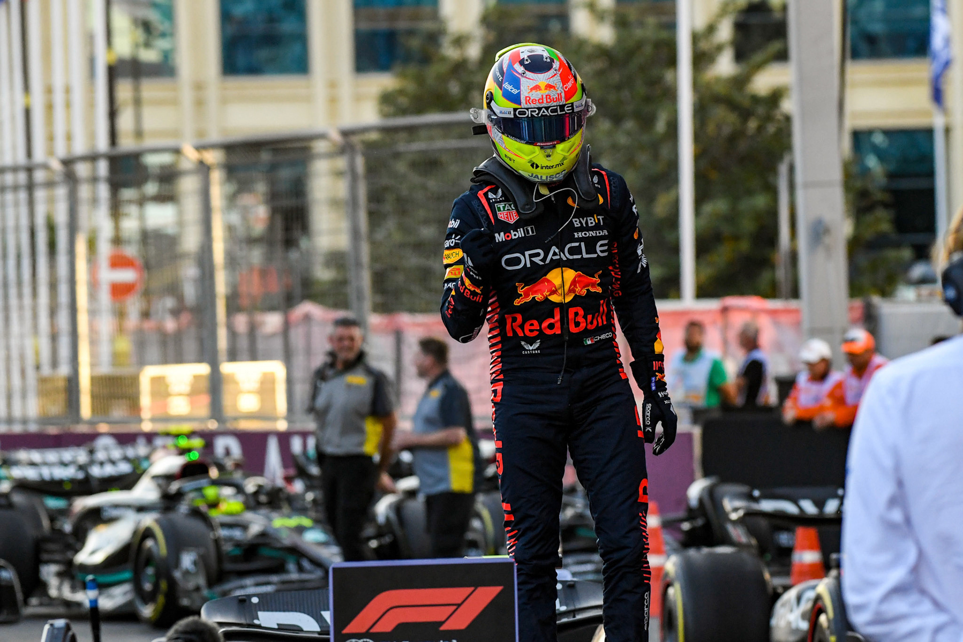 Sergio Perez (MEX) Red Bull Racing; Formel 1 GP Baku Azerbaijan. Samstag 29.04.2023