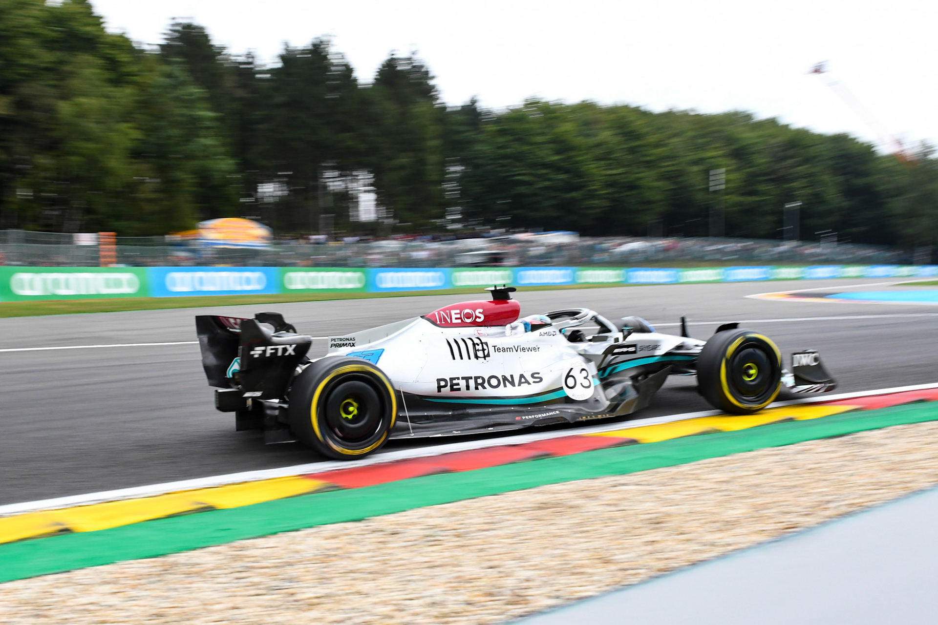 George Russell (GBR) Merceds AMG Petronas F1 Team; Formel 1 GP Belgien. Freitag, 26.08.2022