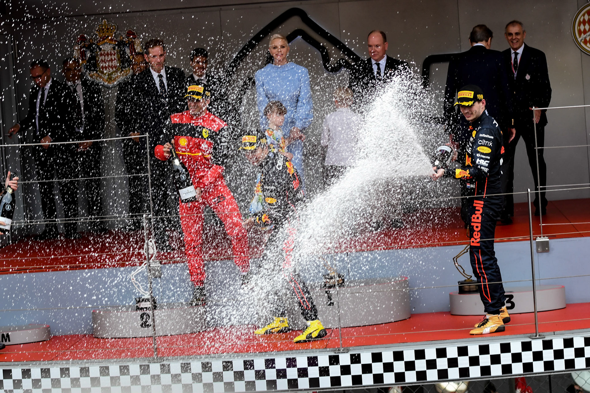 Podium; Formel 1 Monaco am 29.05.2022