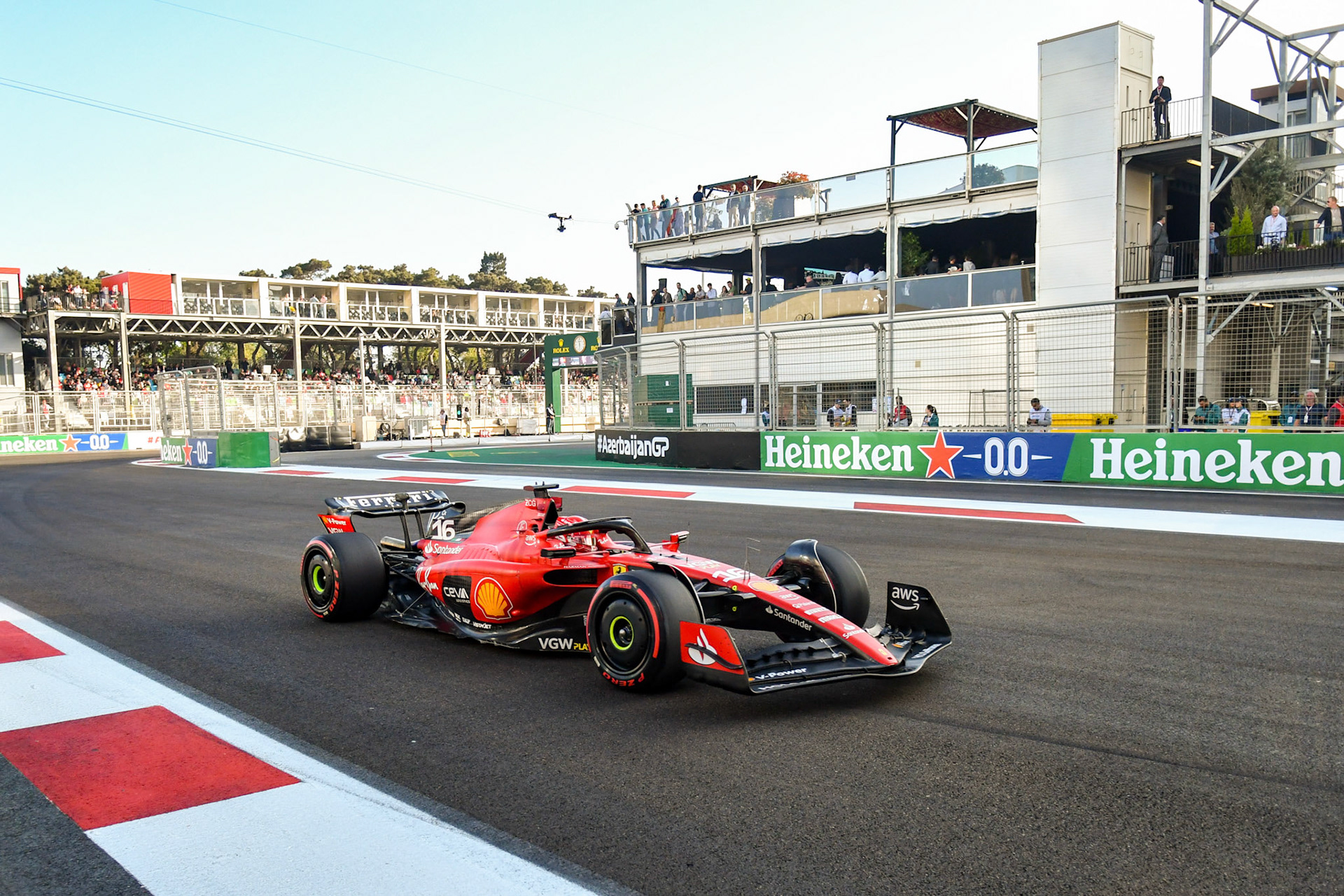 Charles Leclerc (MCO) Scuderia Ferrari; Formel 1 GP Baku Azerbaijan. Freitag 28.04.2023