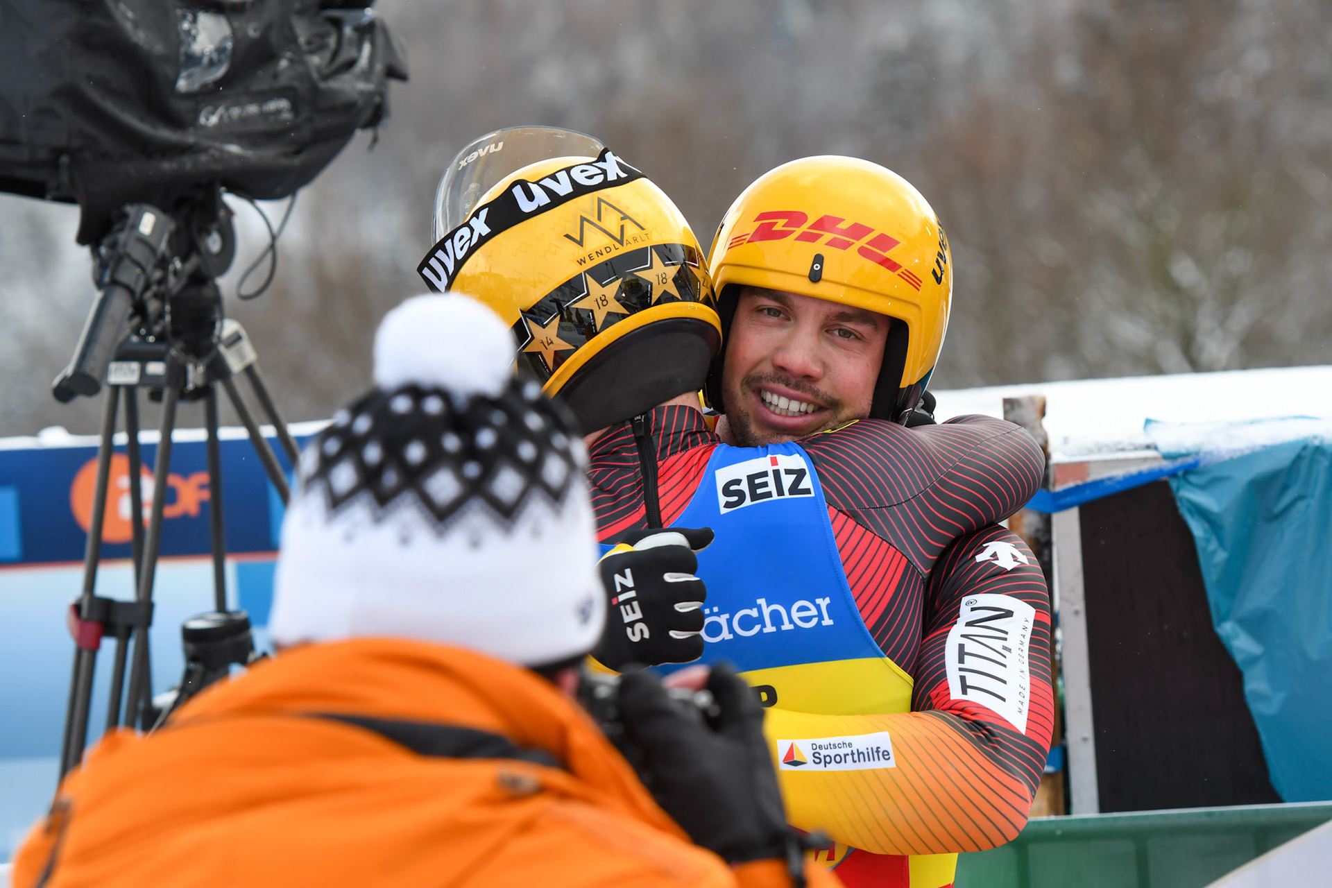 Tobias Wendl, Tobias Arlt, GER; Eberspächer Luge World Cup; Veltins Eisarena Winterberg 25.02.2023