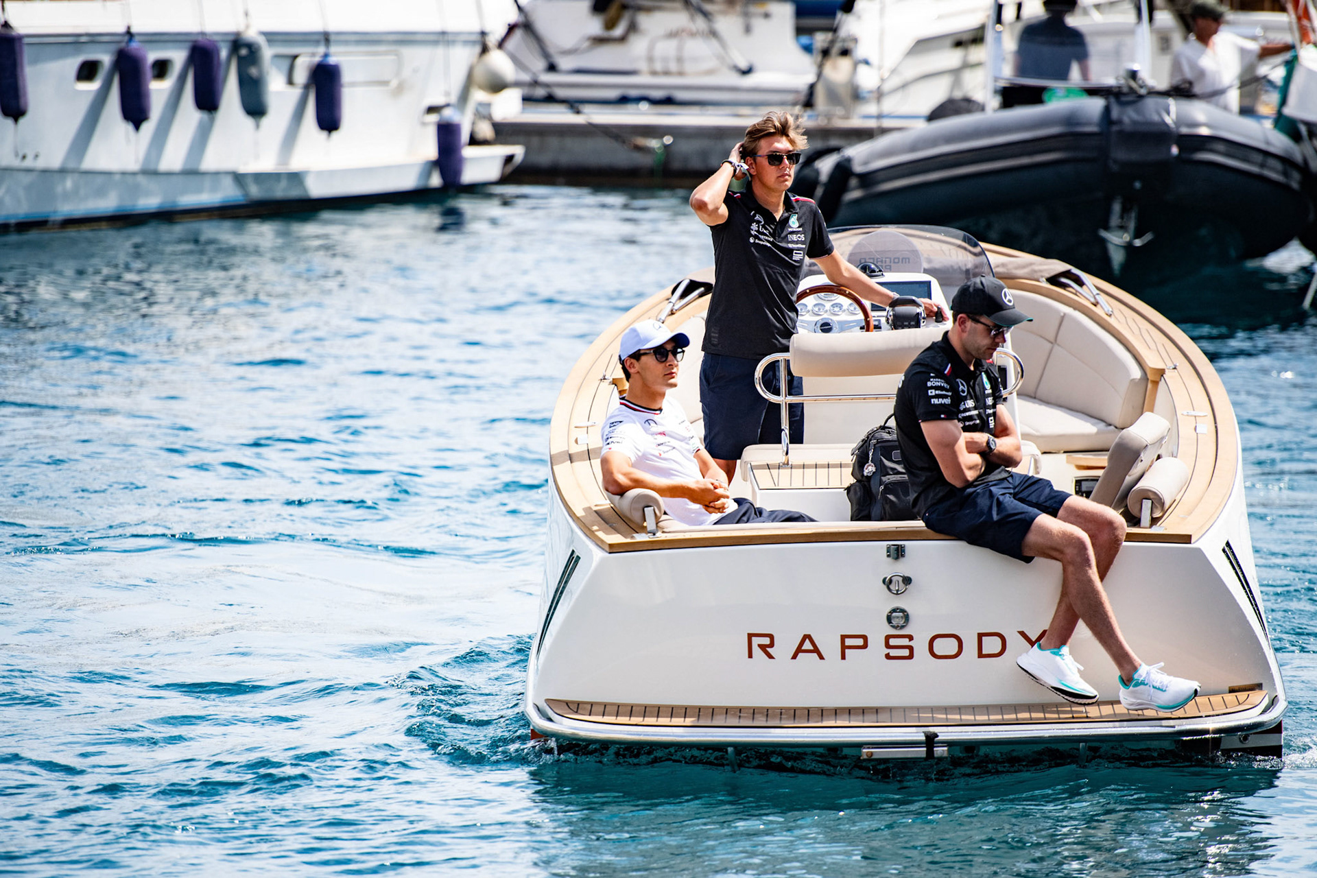 George Russell #63, Mercedes-AMG Petronas F1 Team; Formel1 GP Monaco Donnerstag, 23.05.2024