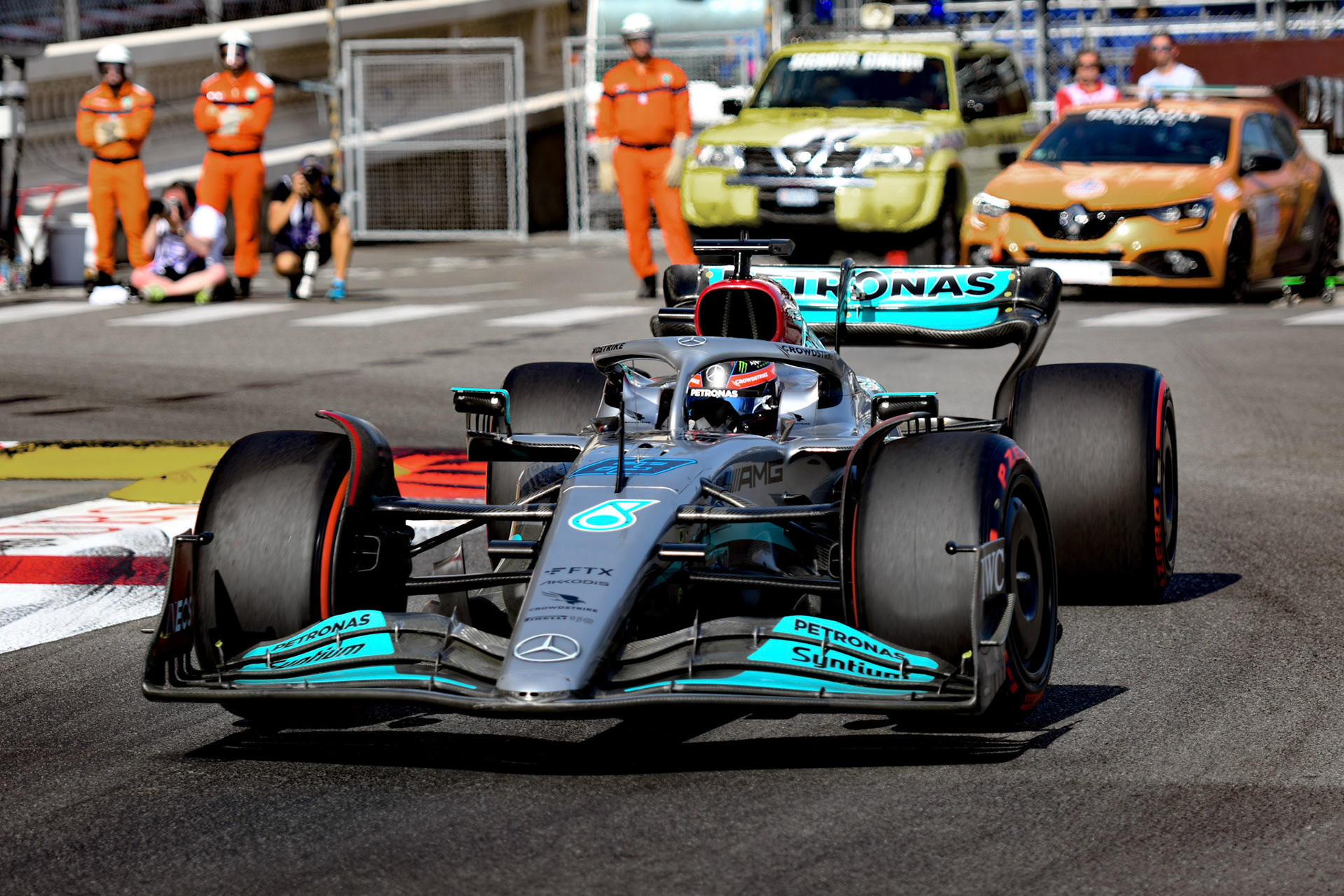 George Russell (GBR) Merceds AMG Petronas F1 Team; Formel 1 Monaco am 27.05.2022