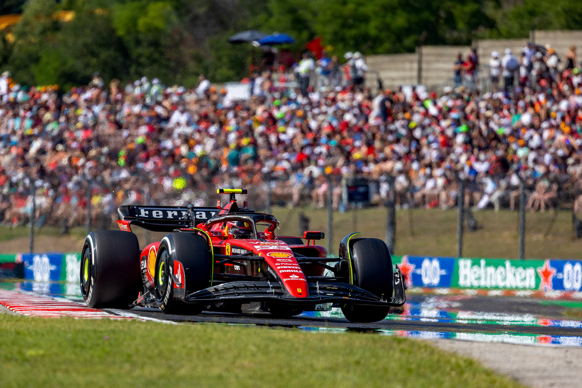 Carlos Sainz (ESP) Scuderia Ferrari; Formel 1 GP Budapest / Ungarn. Samstag, 22.07.2023