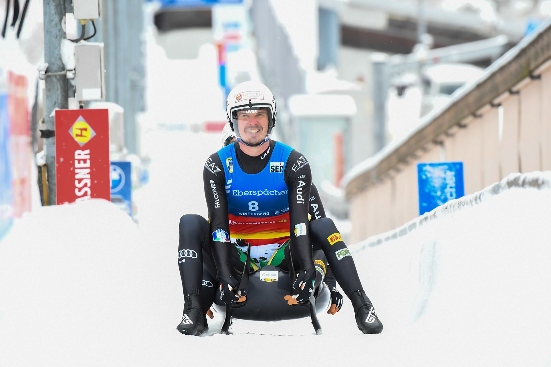 Ludwig Rieder, Patrick Rastner, ITA; Eberspächer Luge World Cup; Veltins Eisarena Winterberg 25.02.2023