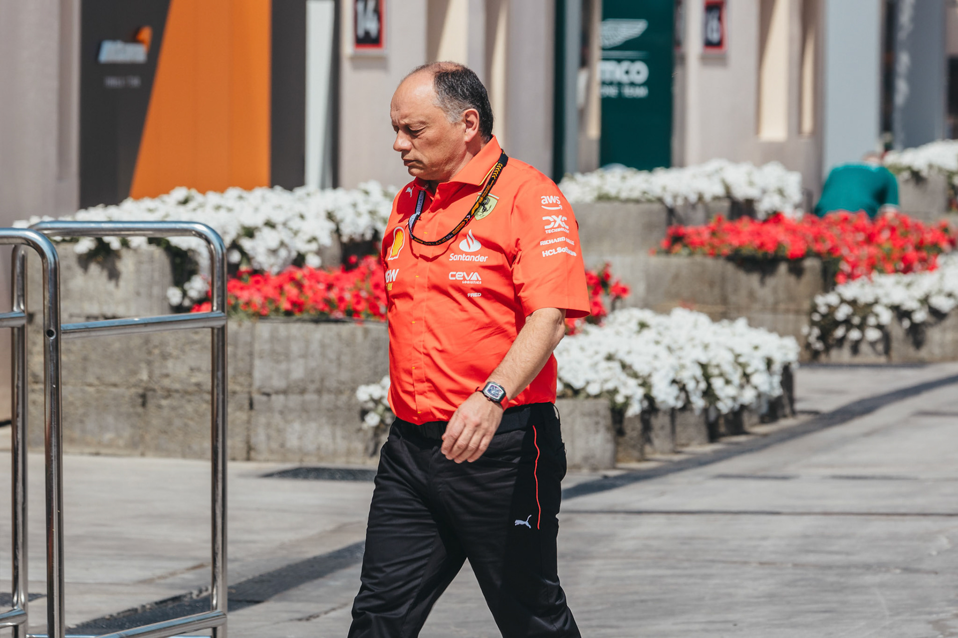 Frederic Vasseur, Teamchef Scuderia Ferrari; Formel 1 Pre-Season Tests Bahrain. Freitag, 23.02.2024