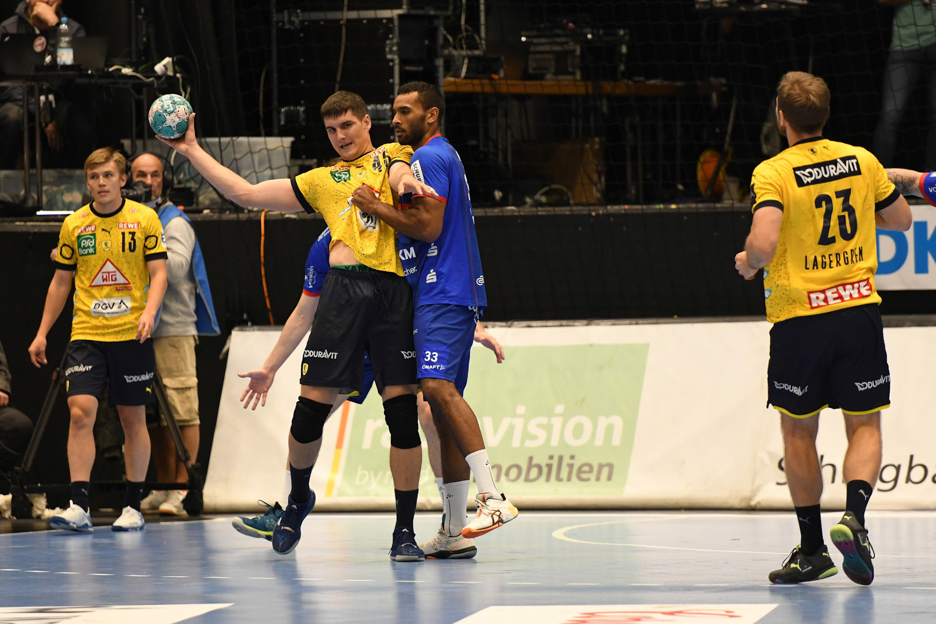 Halil Jaganjac #45; Handball Bundesliga; BHC 06 - Rhein Neckar Loewen 29.09.2022