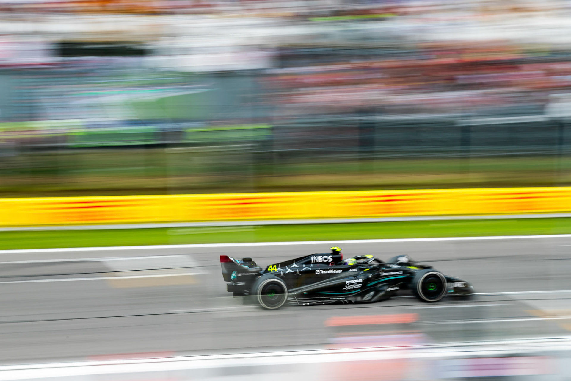 Lewis Hamilton (GBR) Mercedes AMG F1 Team; Formel 1 GP Italien / Monza. Freitag, 01.09.2023