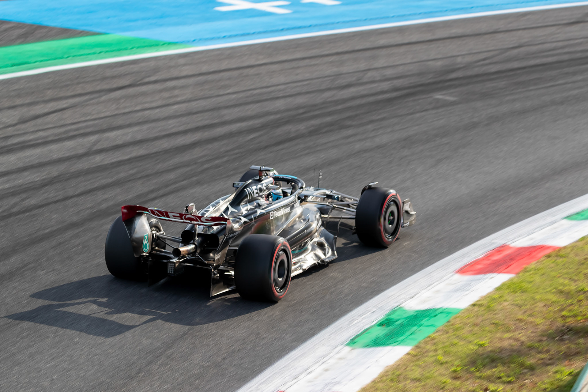 George Russell (GBR) Mercedes AMG F1 Team; Formel 1 GP Italien / Monza. Freitag, 01.09.2023
