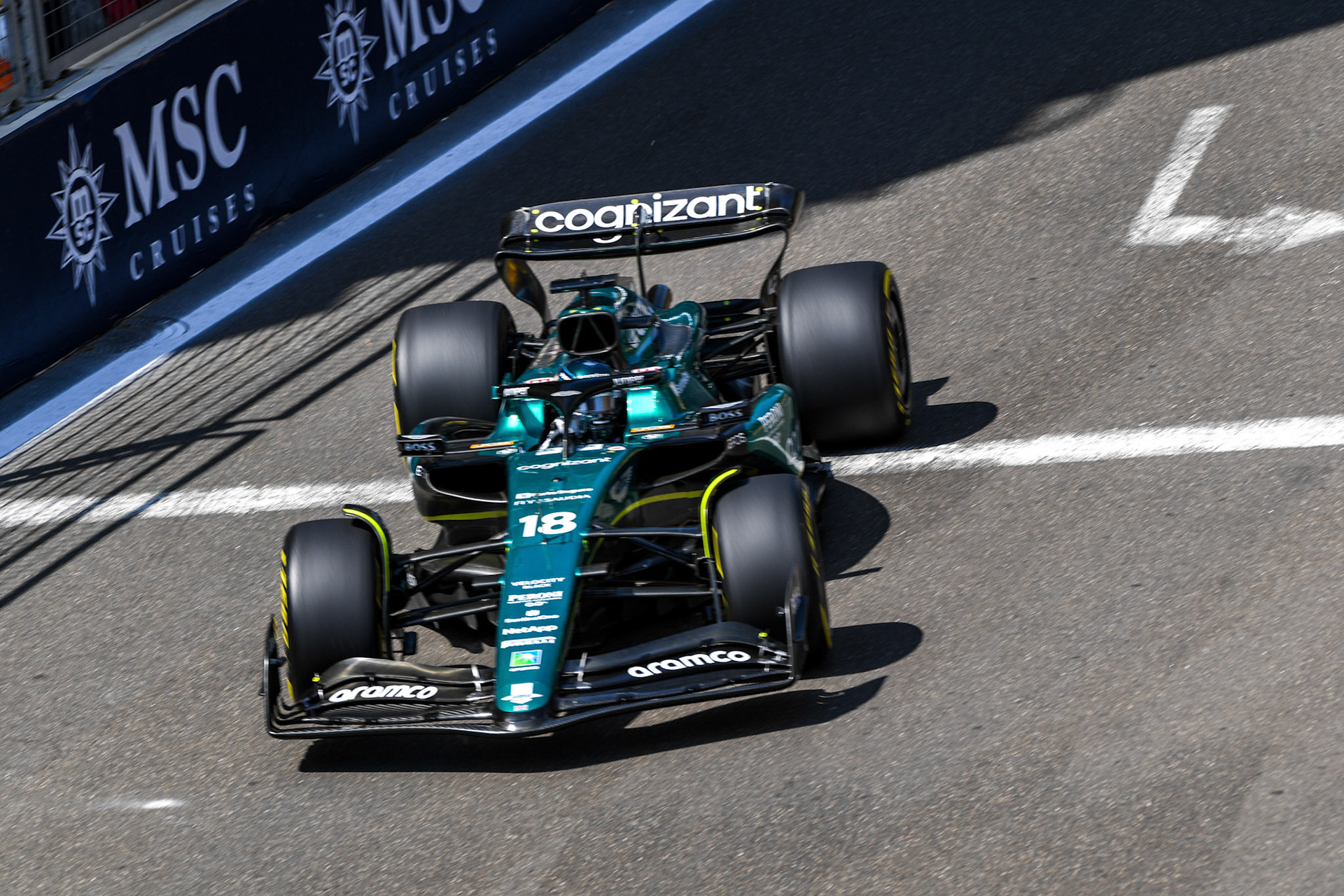 Lance Stroll (CAN) Aston Martin Formula One Team; Formel 1 GP Baku Azerbaijan. Freitag 28.04.2023
