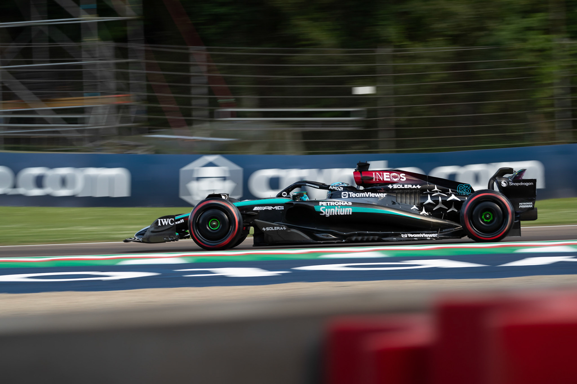 George Russell #63, Mercedes-AMG Petronas F1 Team; F1 GP Imola / Italien Freitag, 17.05.2024